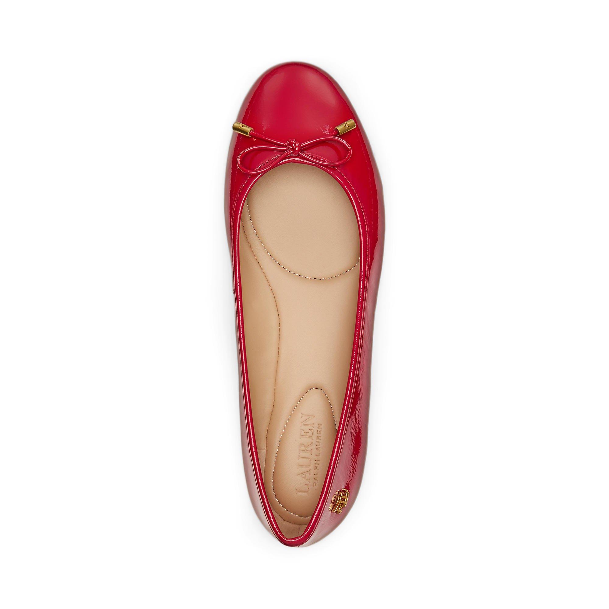 Festive Red - Lauren by Ralph Lauren - Women's Jayna Ballet Pumps - 4