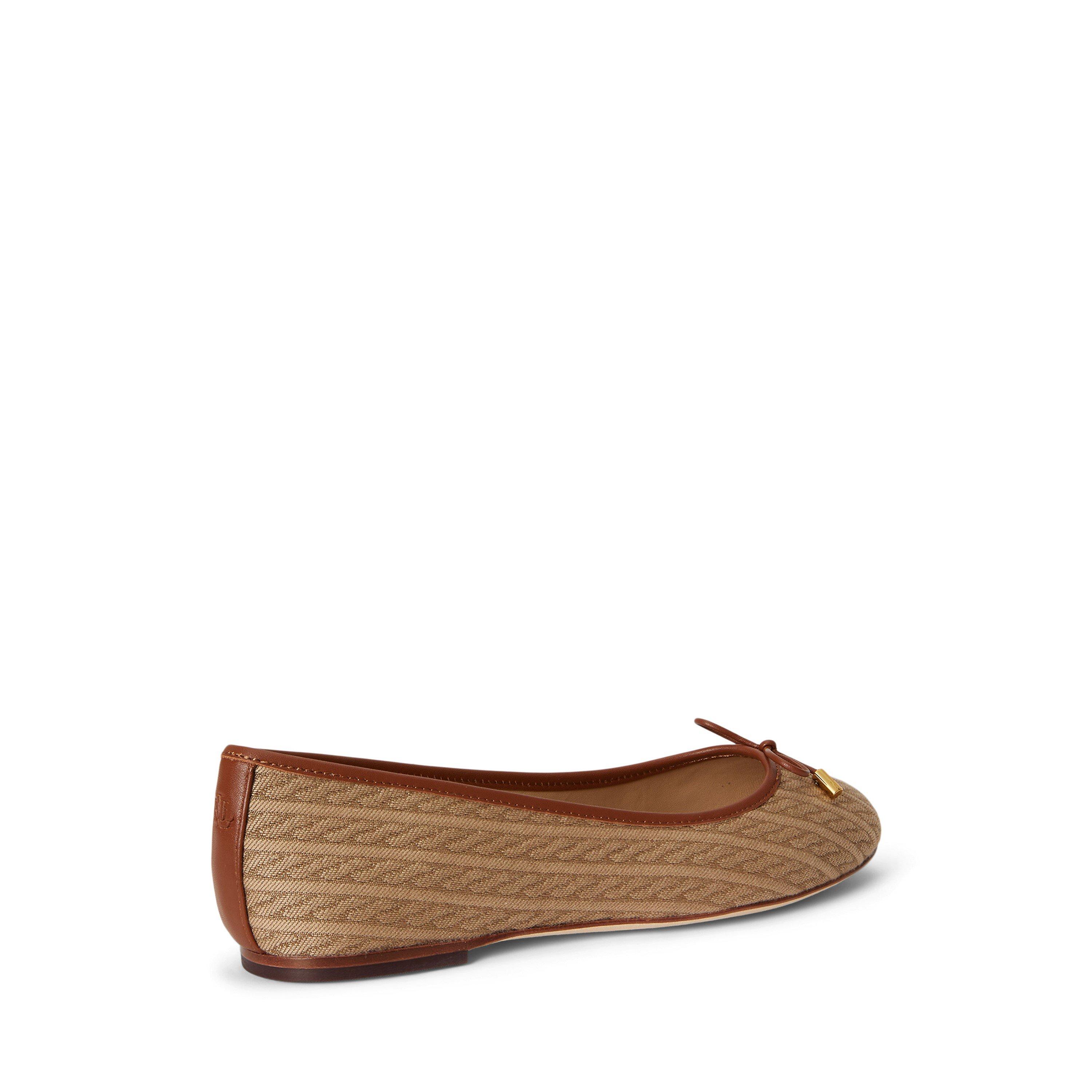 Khaki Laurn Tan - Lauren by Ralph Lauren - Women's Jayna Ballet Pumps - 3