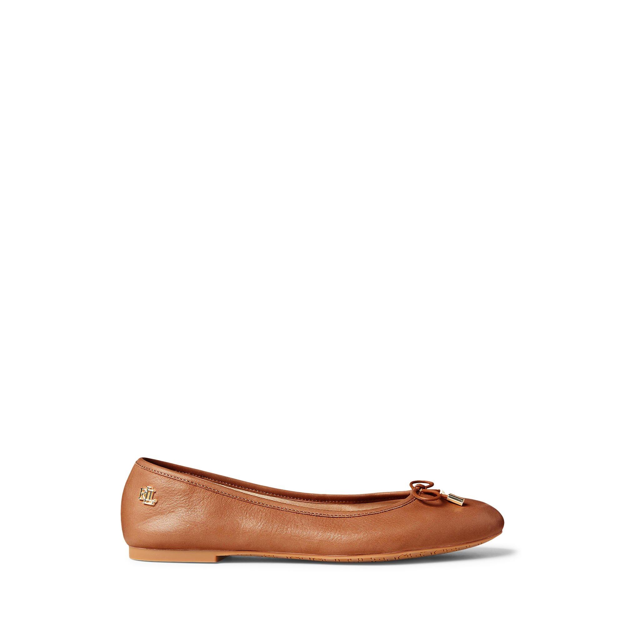 Lauren By Ralph Lauren Women's Deep Saddle Tan Jayna Ballet Pumps - 3 (35.5)