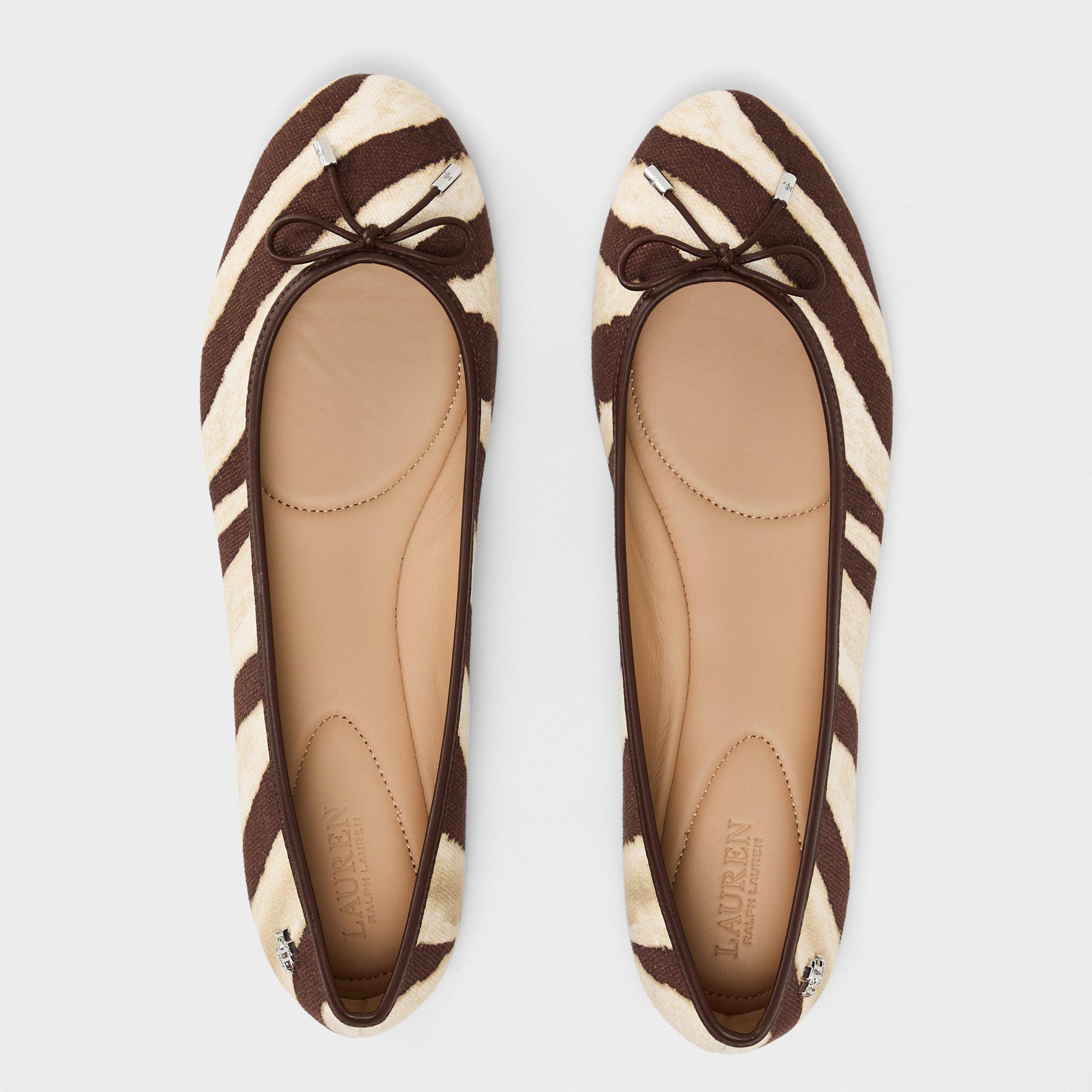 Zebra - Lauren by Ralph Lauren - Women's Jayna Ballet Pumps - 6