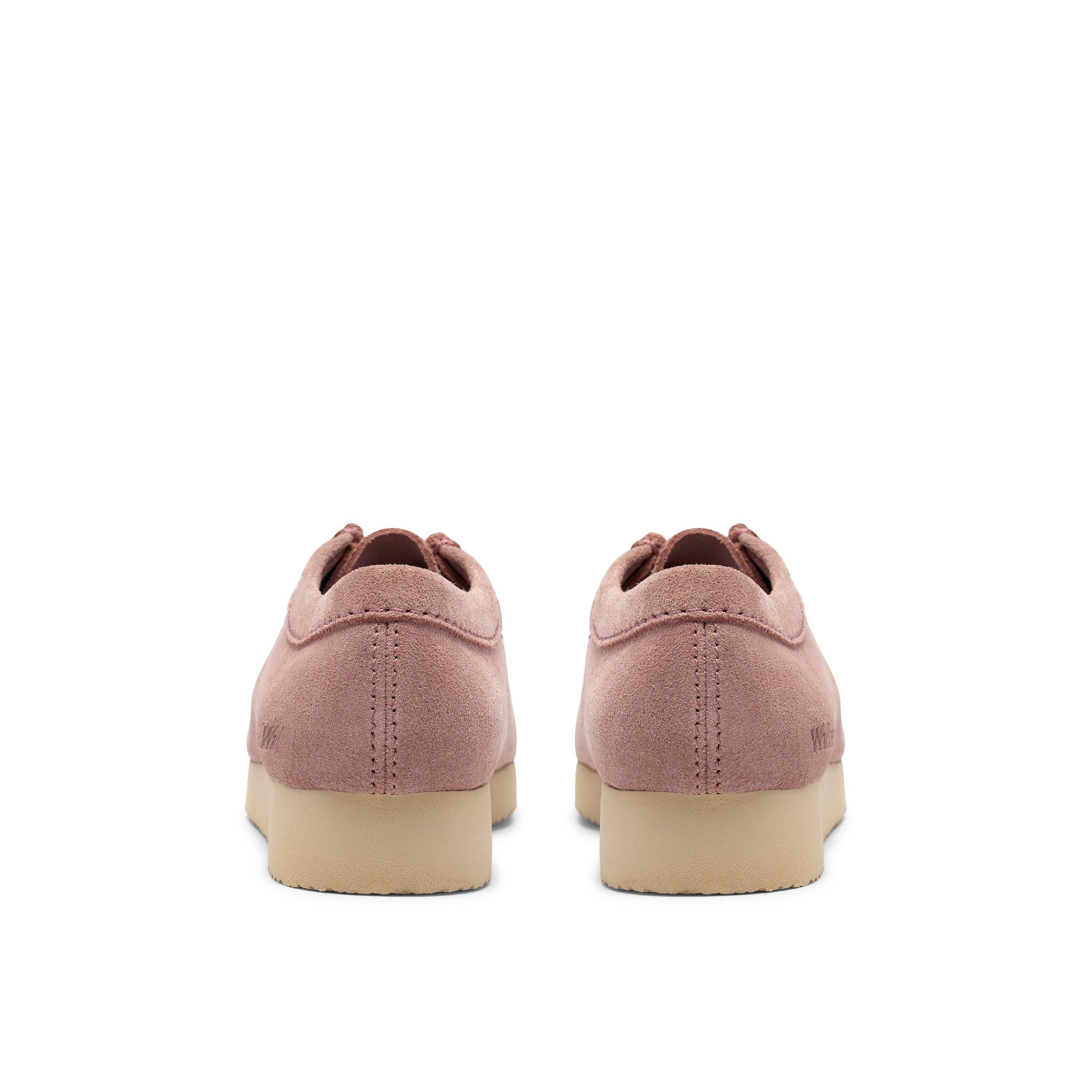 Dusty Pink SDE - Clarks Originals - Women's Wallabee Lite Suede Moc-Toe Shoes - 5