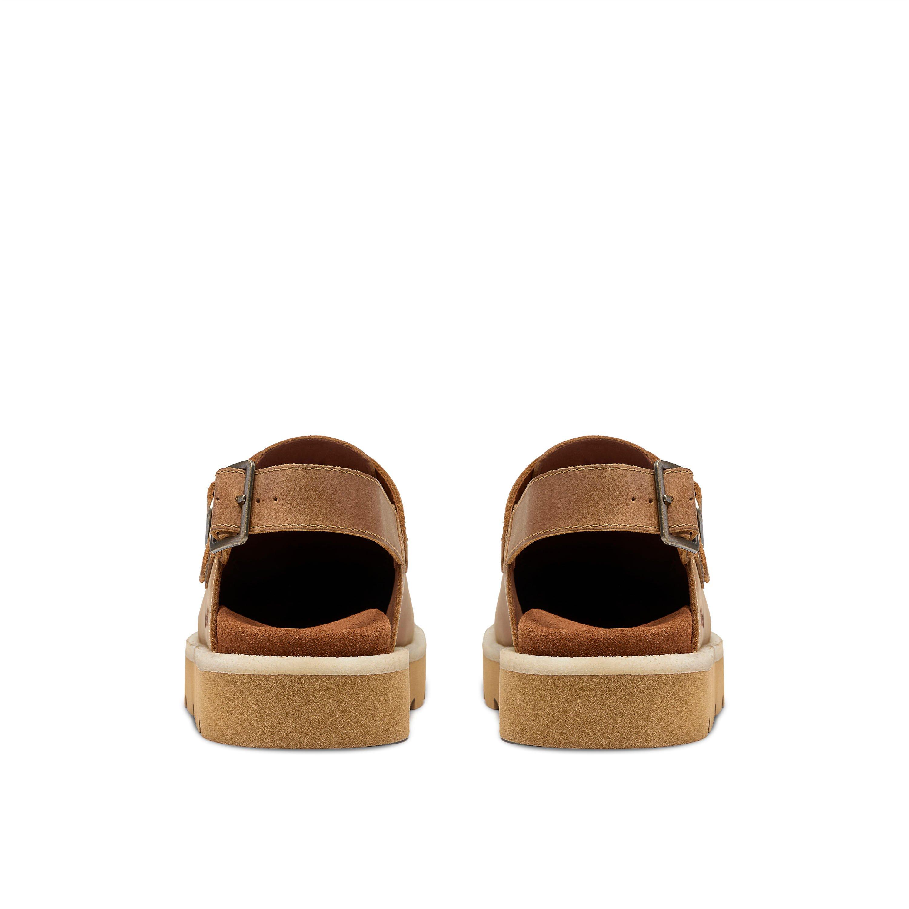 Brown - Clarks Originals - Women's Meare Easy Leather Moc-Toe Shoes - 5