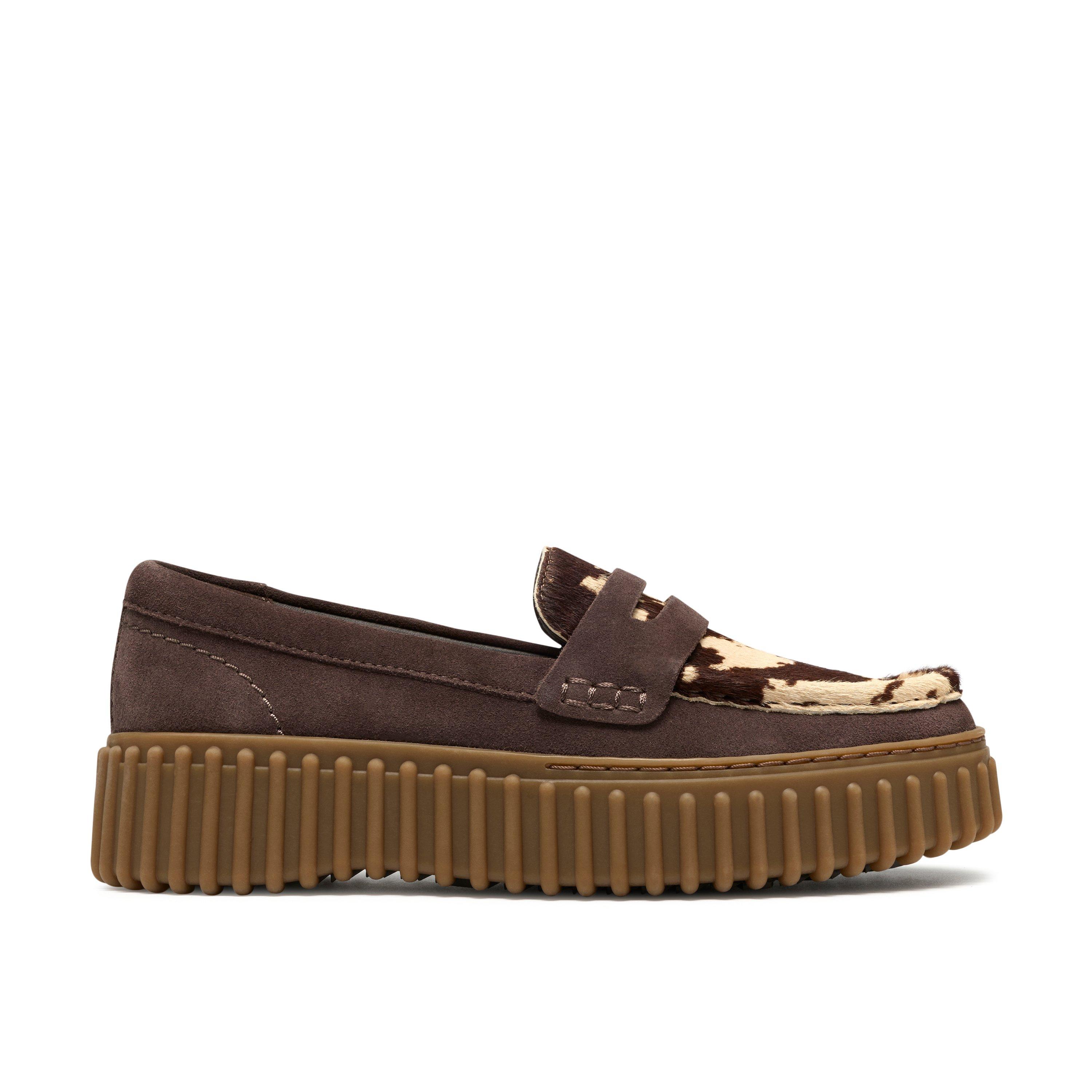 Brown Cow Print - Clarks - Clarks Torhill Penny Ld64 - 1
