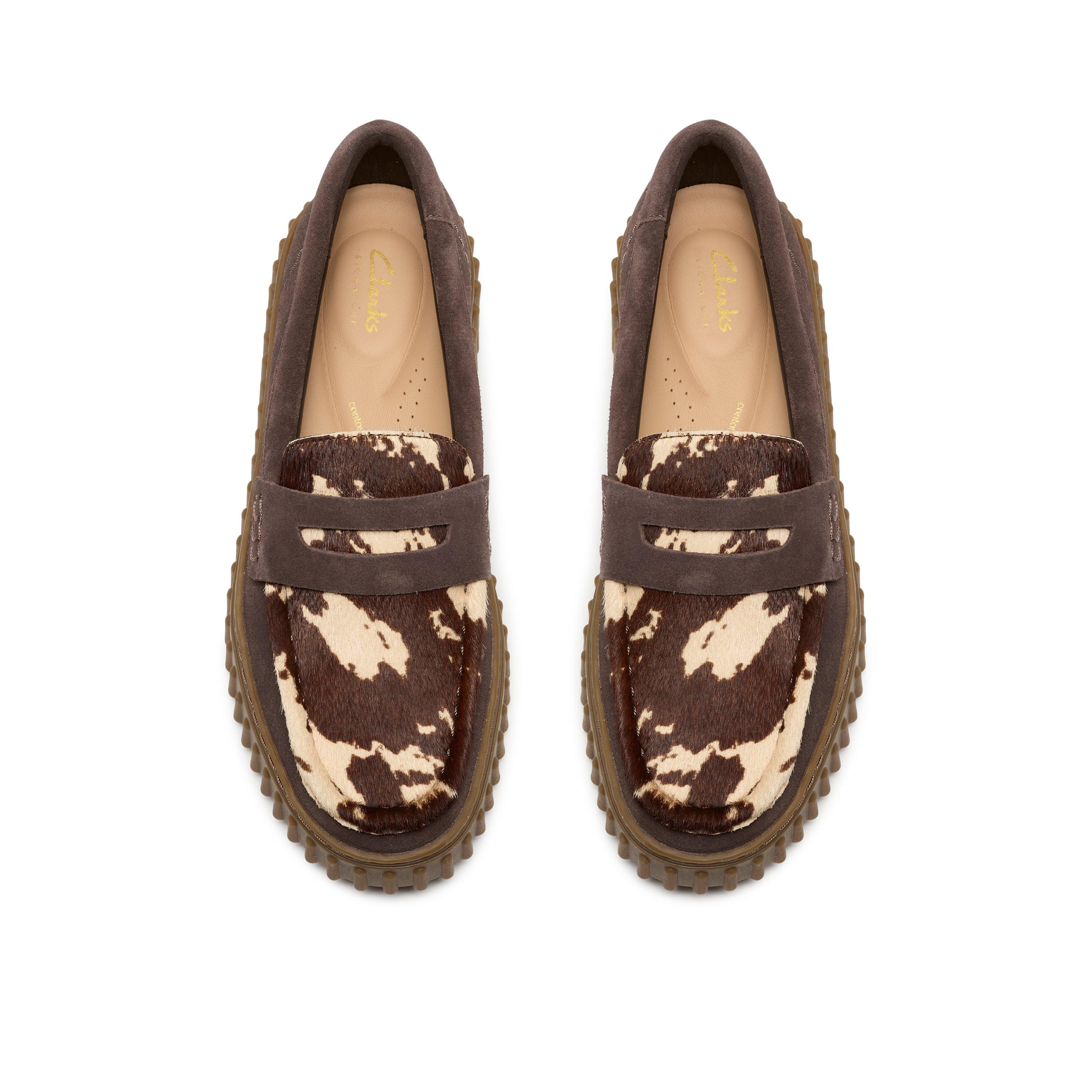 Brown Cow Print - Clarks - Clarks Torhill Penny Ld64 - 6