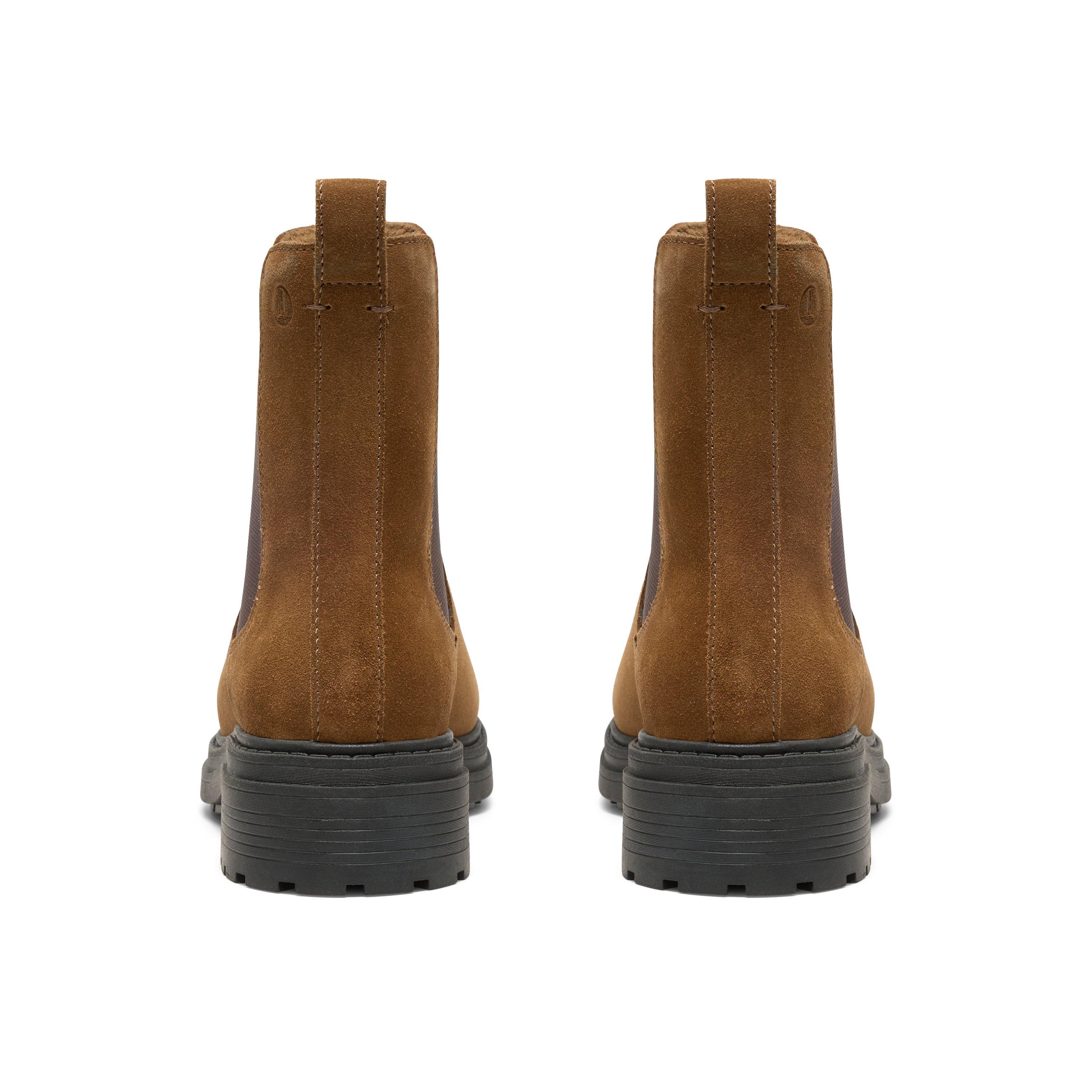 Walnut Lined - Clarks - Women's Orinoco 3 Flat Ankle Boots - 5