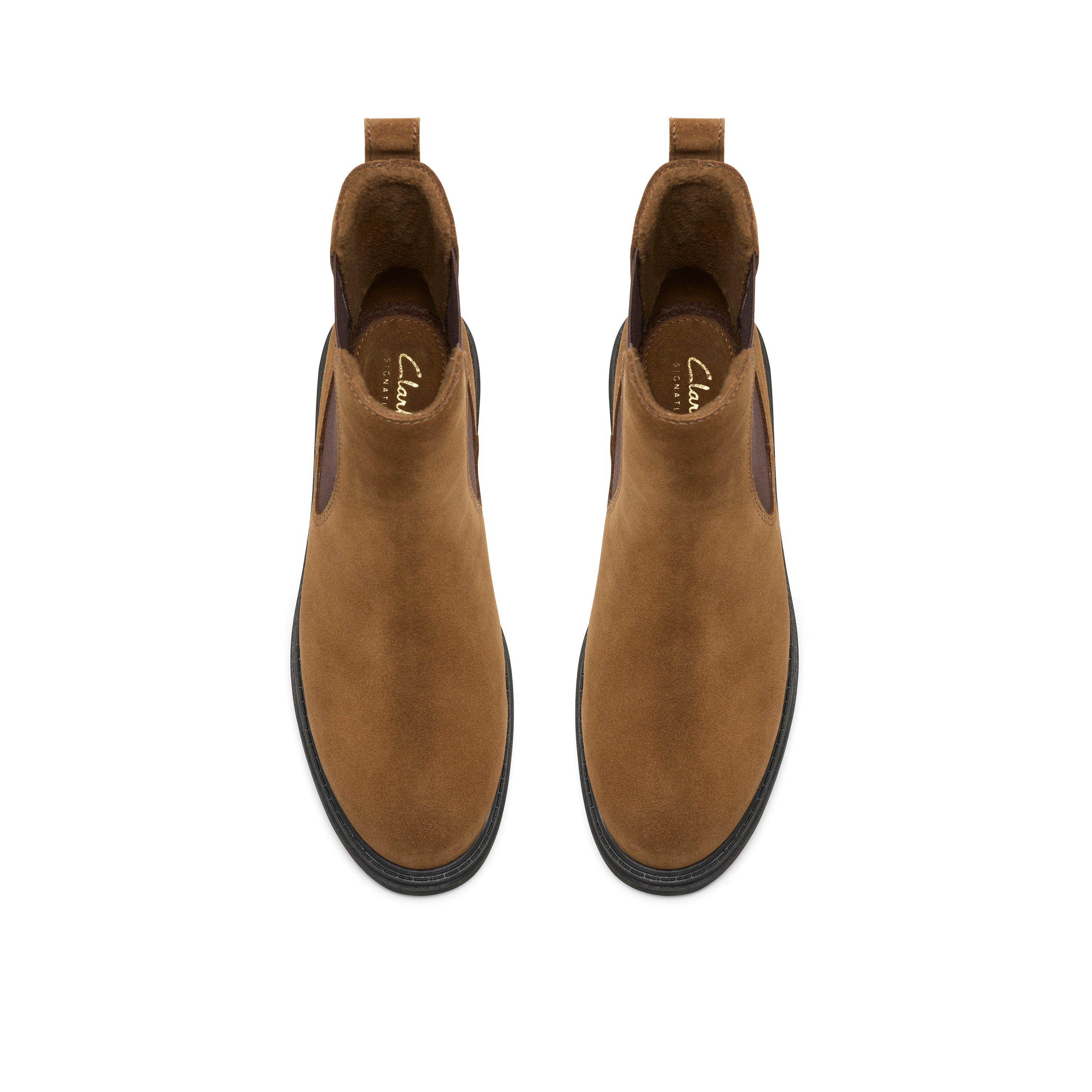 Walnut Lined - Clarks - Women's Orinoco 3 Flat Ankle Boots - 6