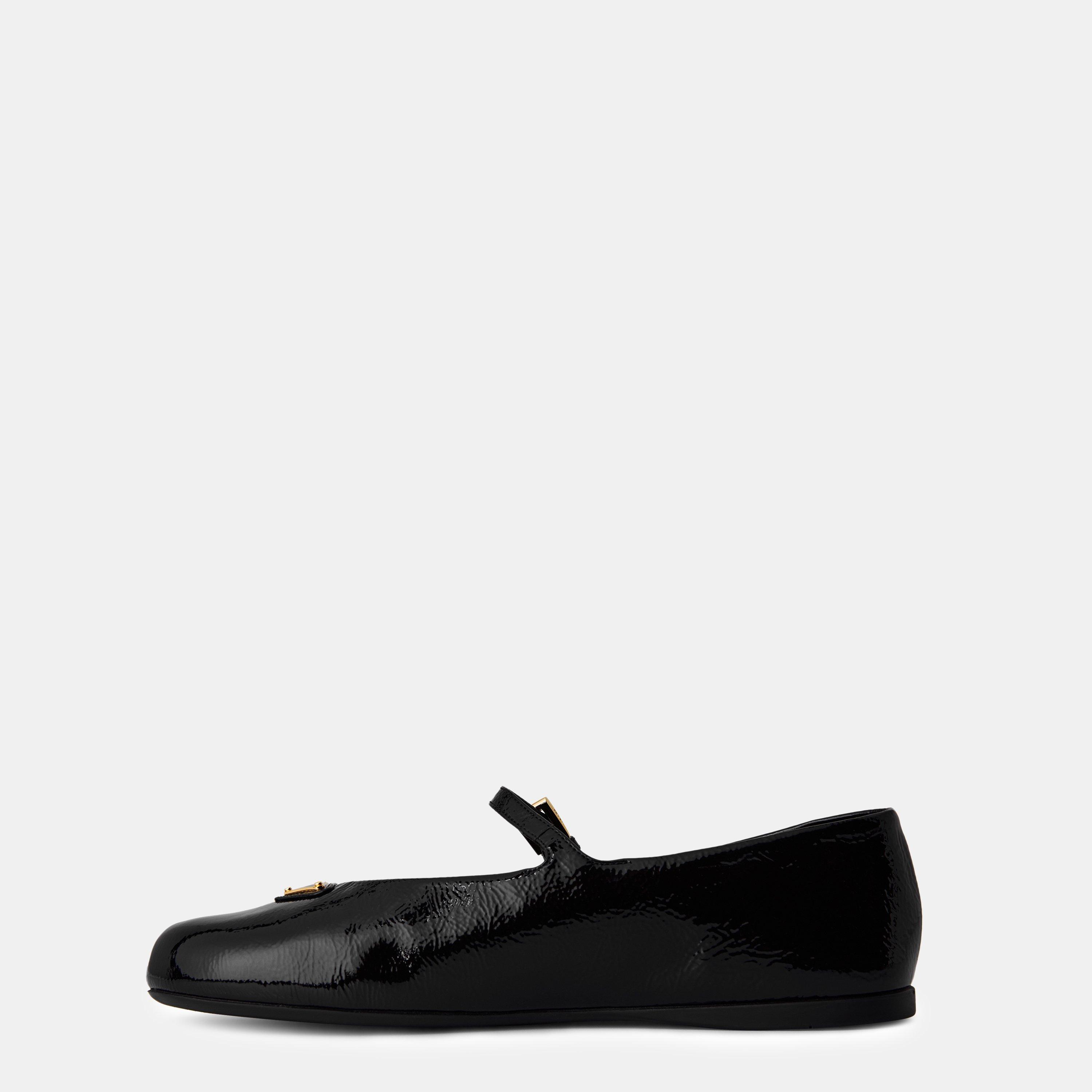 Nero - Prada - Naplak Ballet Flats - 2