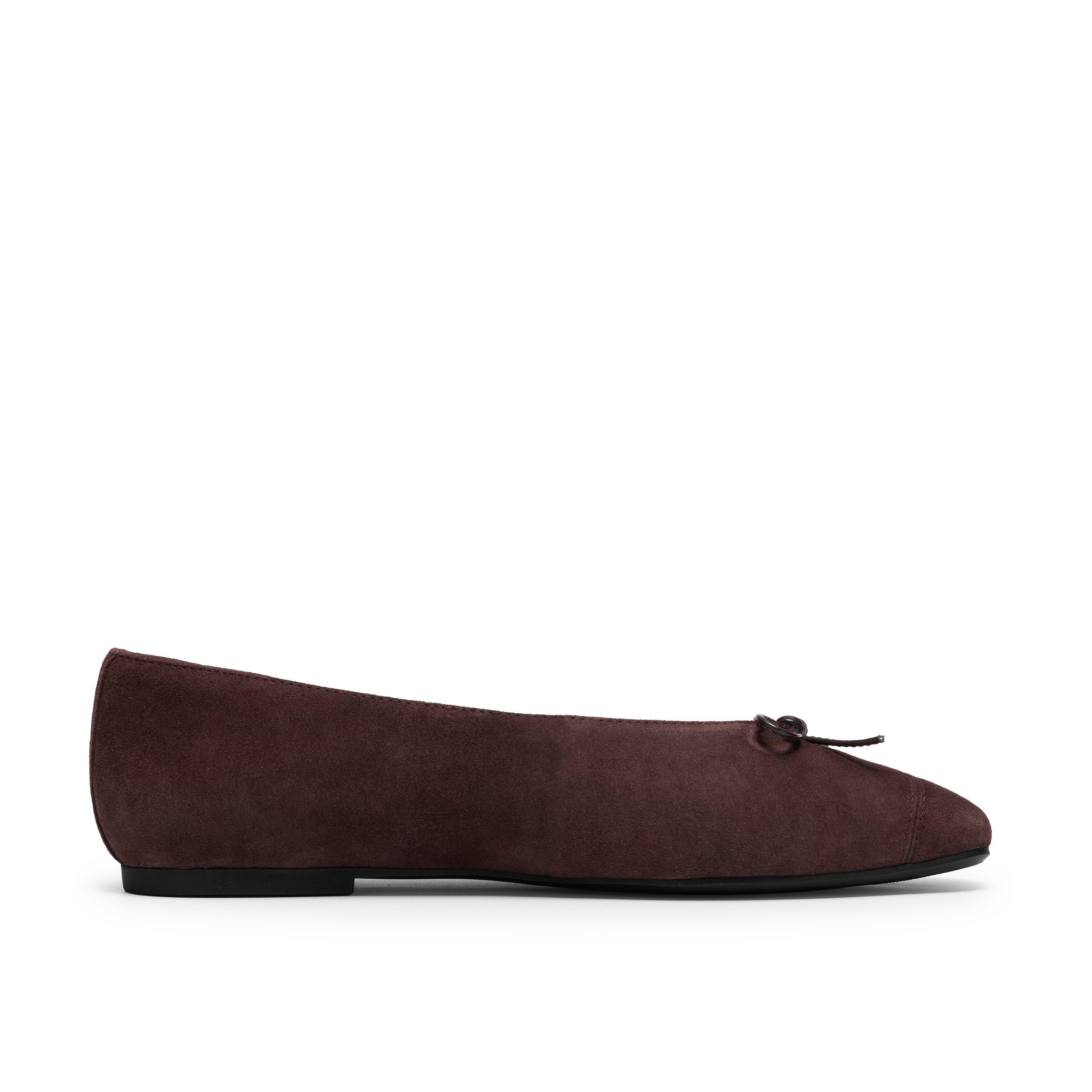 Brown Suede - Clarks - Clarks Befana Bow Ld64 - 1