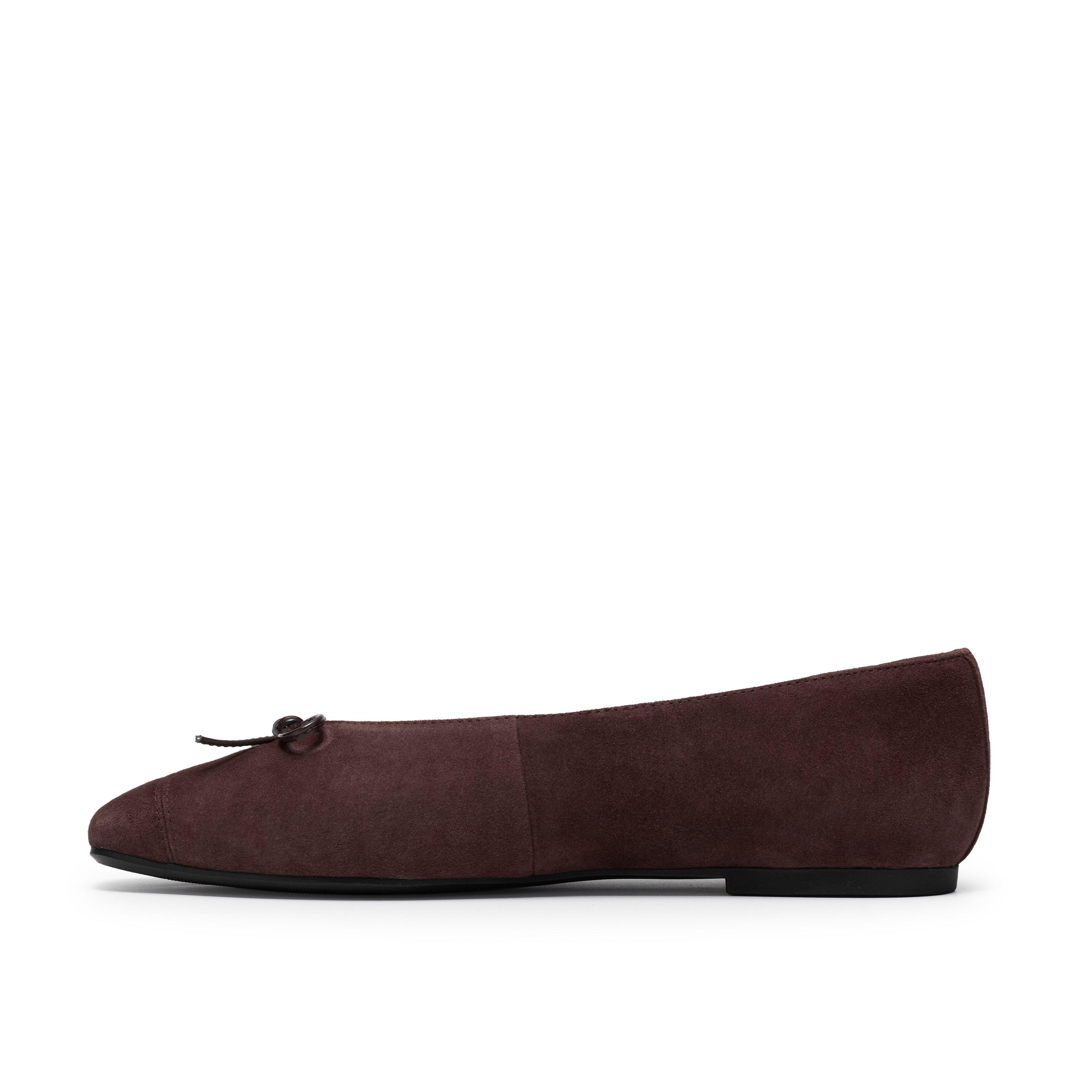Brown Suede - Clarks - Clarks Befana Bow Ld64 - 2
