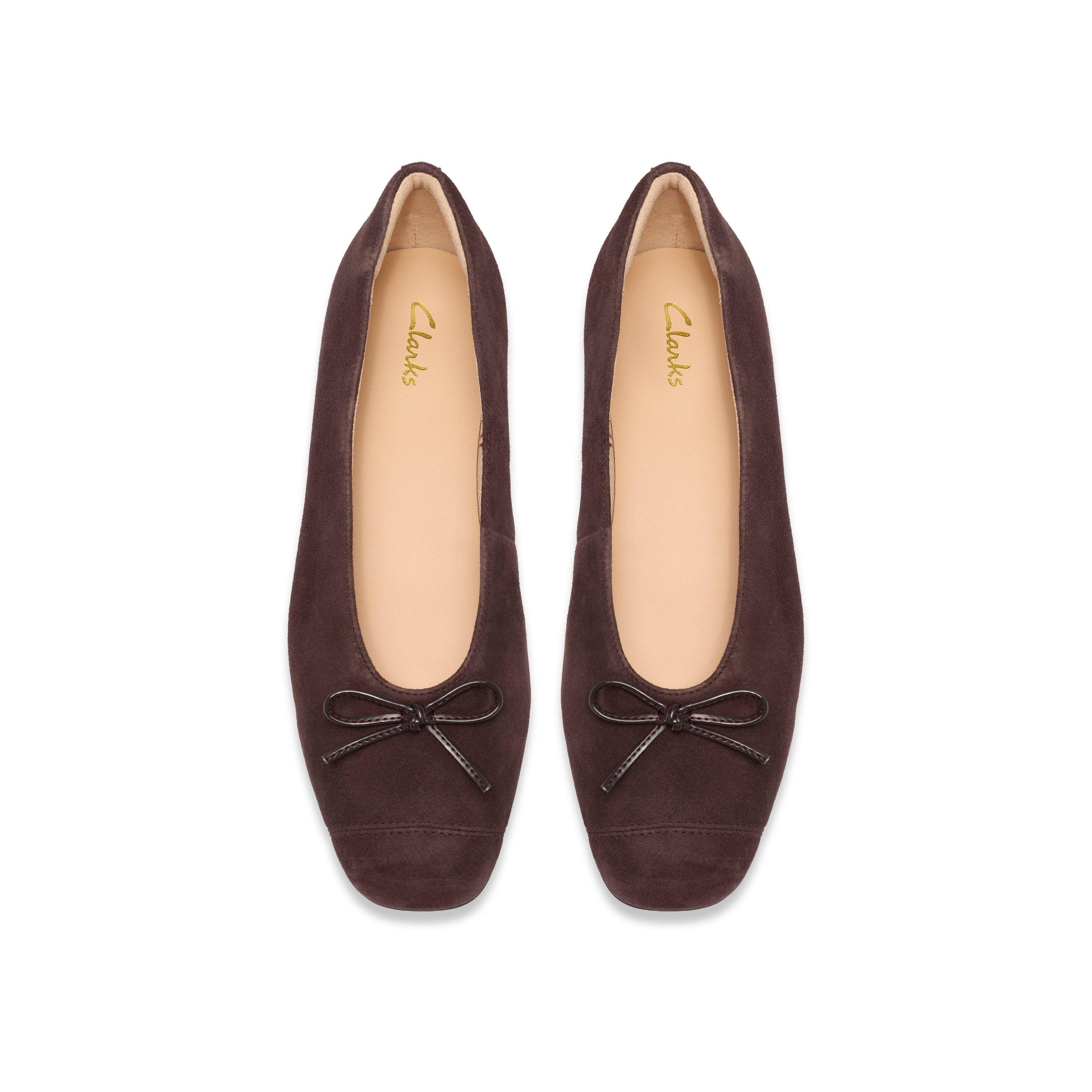 Brown Suede - Clarks - Clarks Befana Bow Ld64 - 6