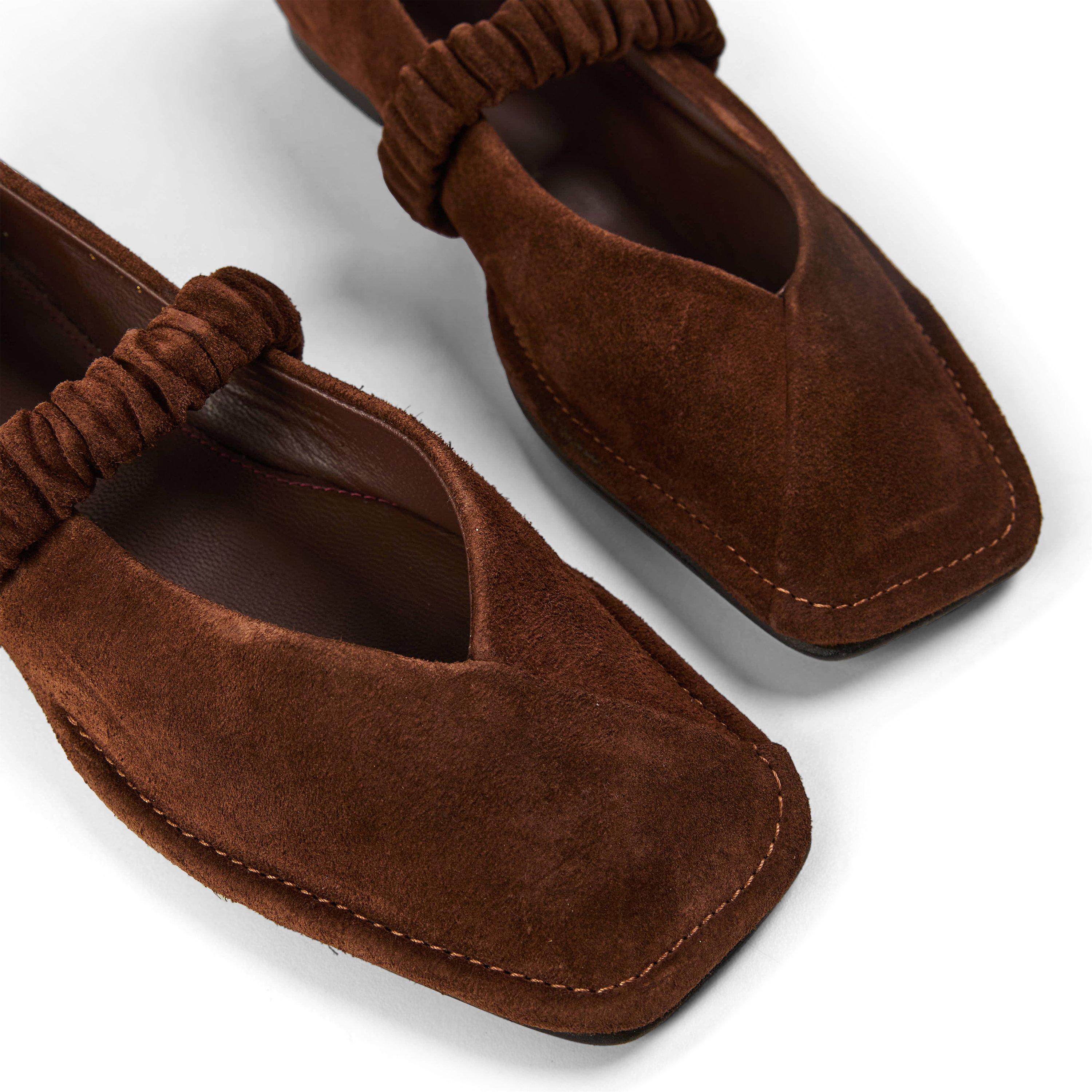 Brown - Alohas - Women's Lauton Belt Ballet Pumps - 3