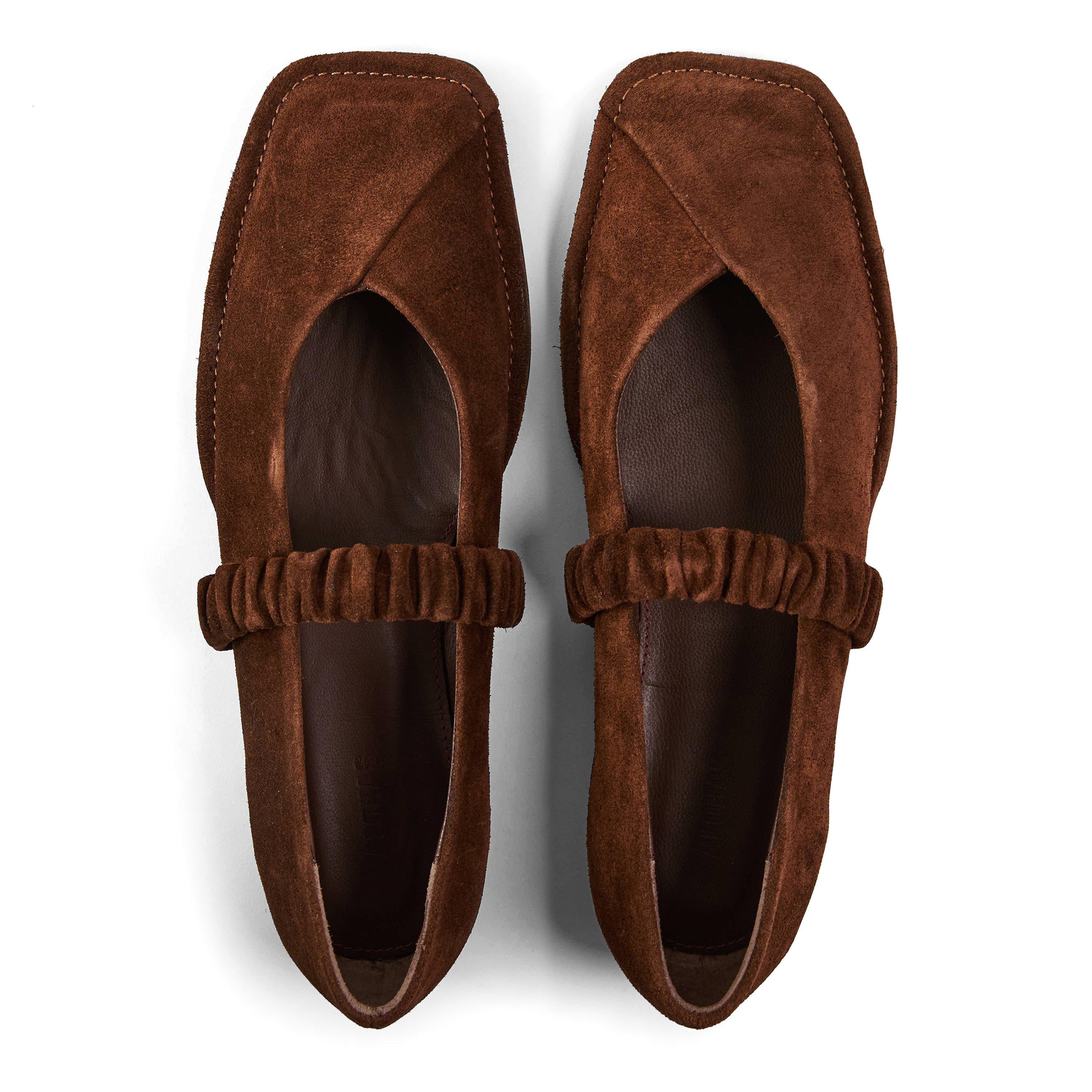 Brown - Alohas - Women's Lauton Belt Ballet Pumps - 4