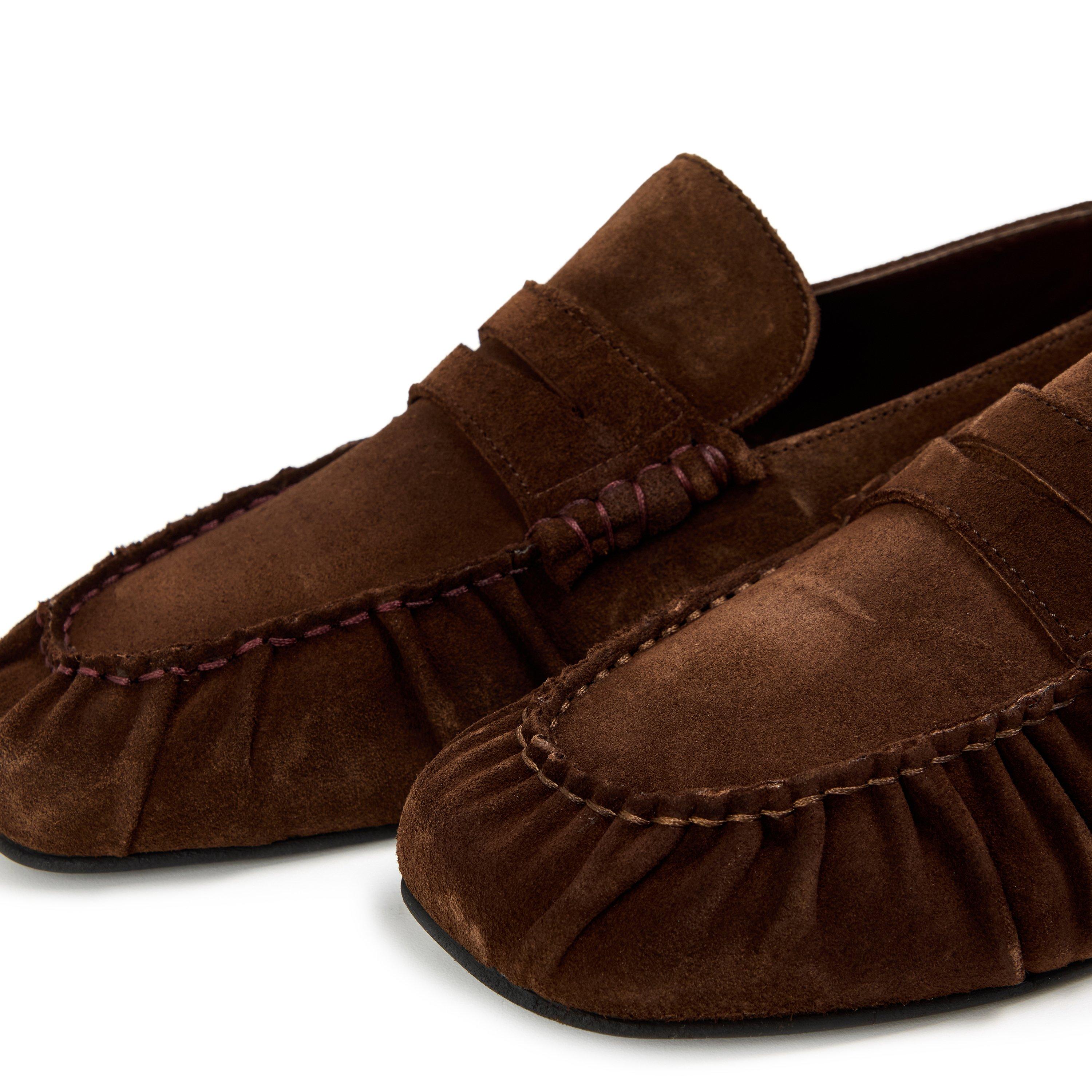 Brown - Alohas - Women's Aven Suede Loafers - 3