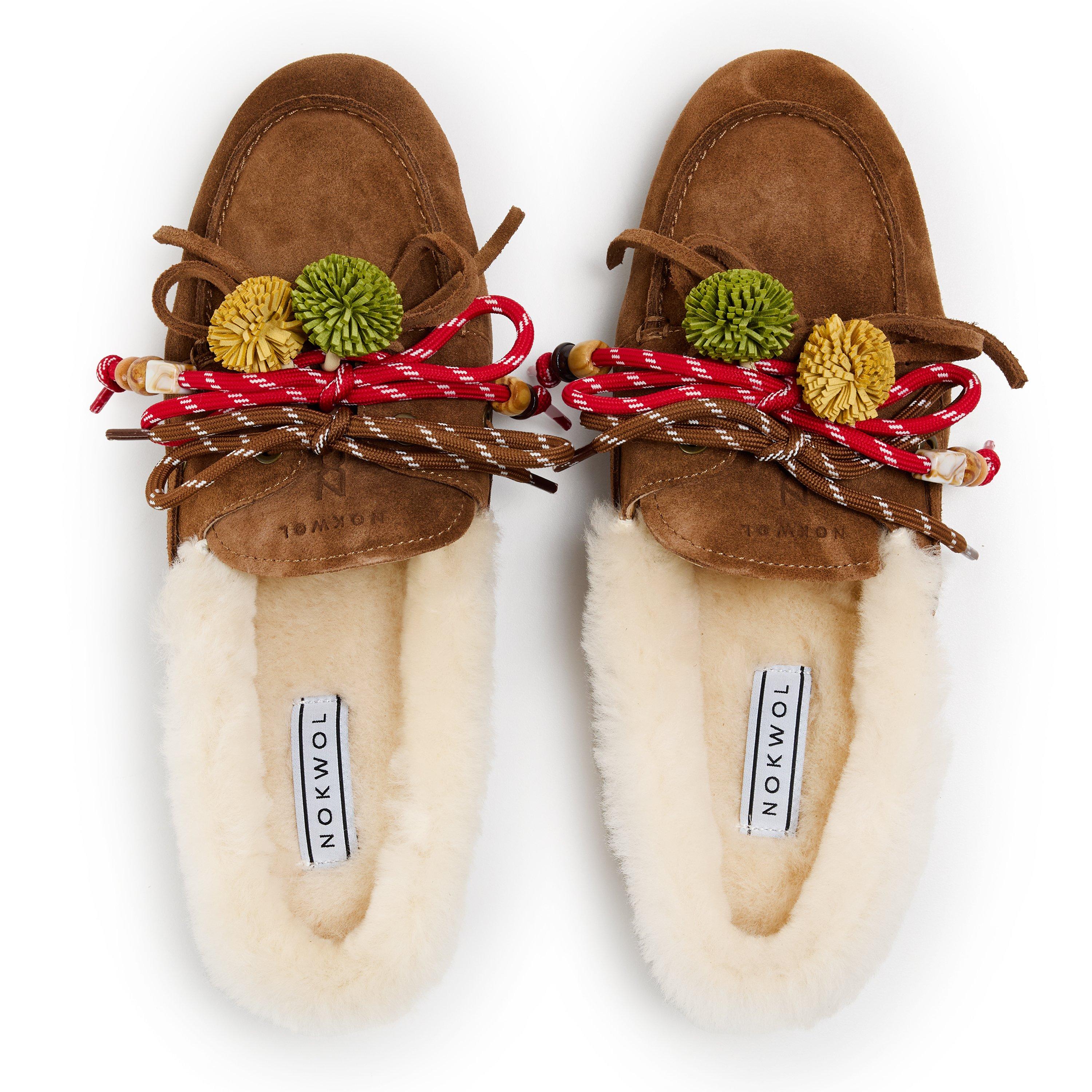 Tan Suede - NOKWOL - NOKWOL Coco Fur Ld62 - 4