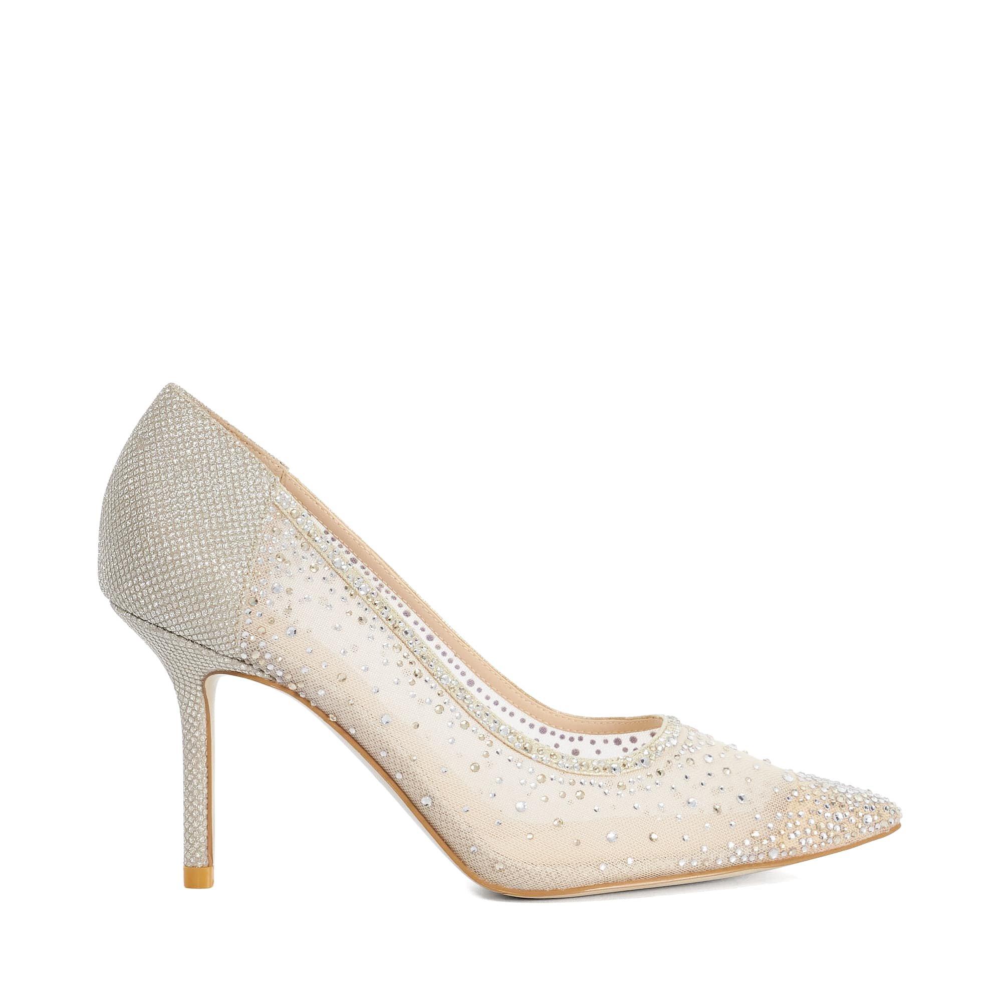 Dune London Women's Bejewells Stiletto Court Shoes - Gold - 6 (39)
