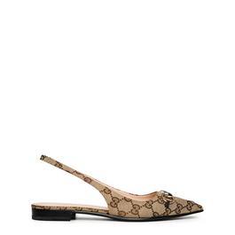 Gucci Horsebit Slingback Ballet Flats