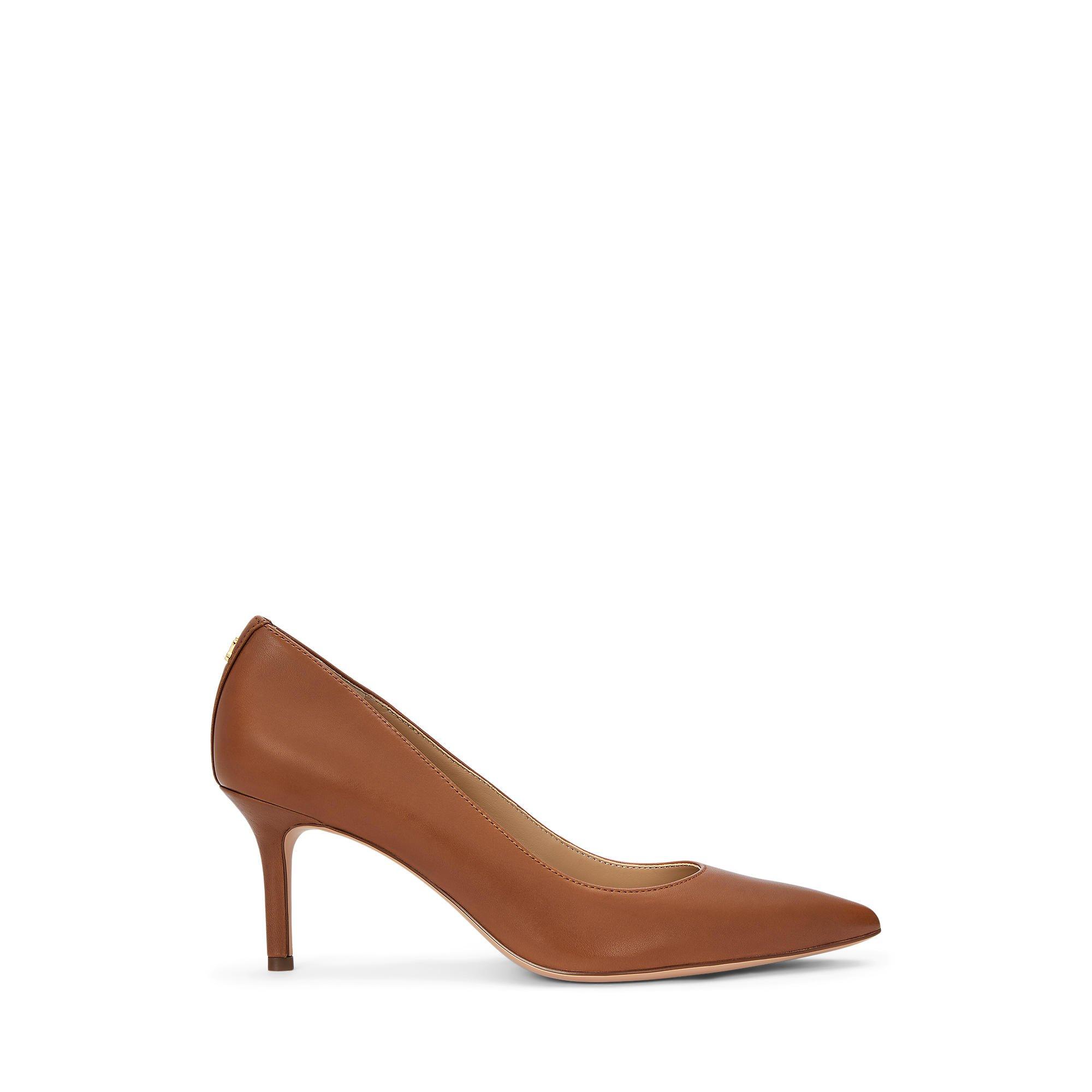 Lauren By Ralph Lauren Women's Lanette Court Stiletto Heels - Tan 2Whv - 5 (38)