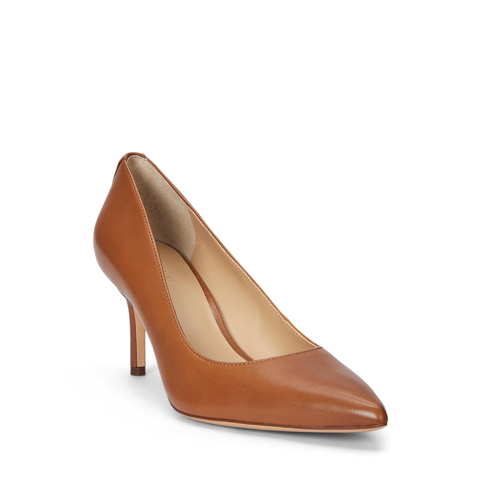 Tan 2WHV - Lauren by Ralph Lauren - Women's Lanette Court Stiletto Heels - 2