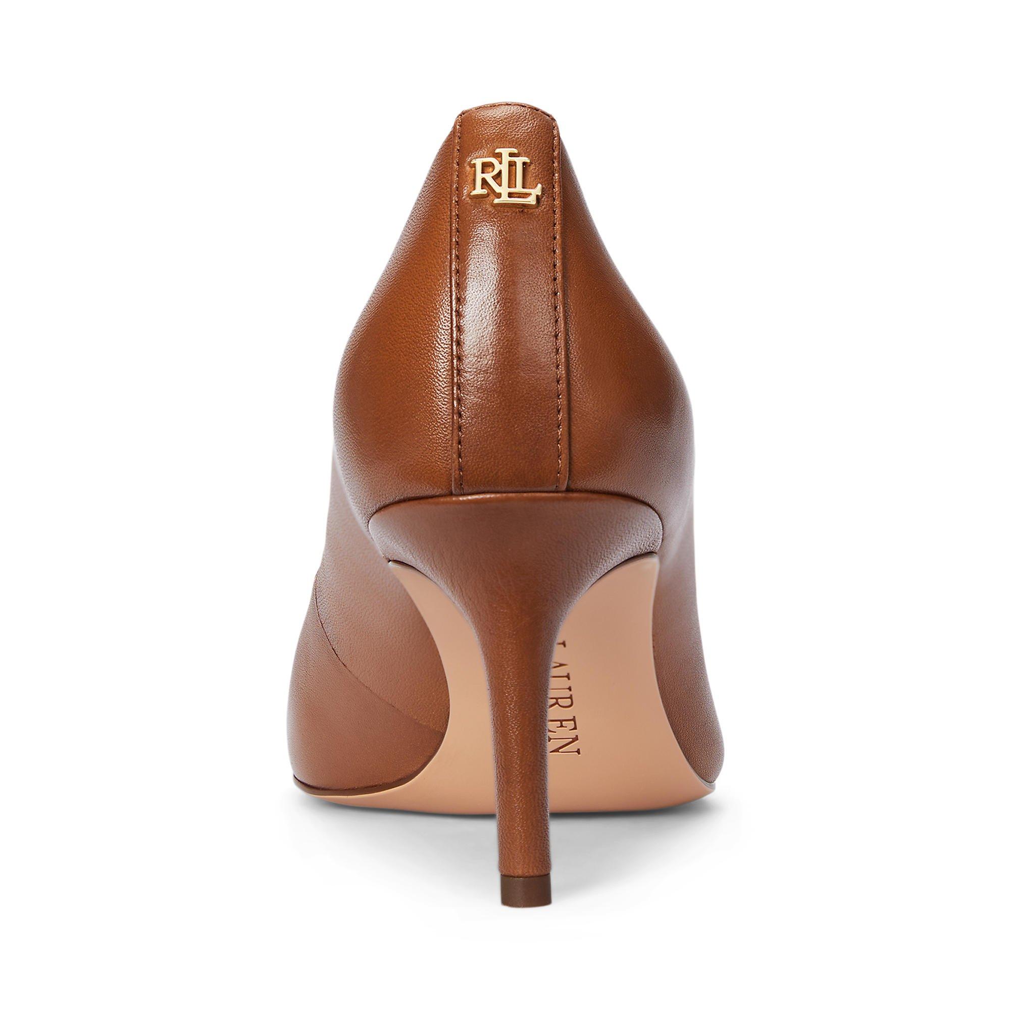 Tan 2WHV - Lauren by Ralph Lauren - Women's Lanette Court Stiletto Heels - 3