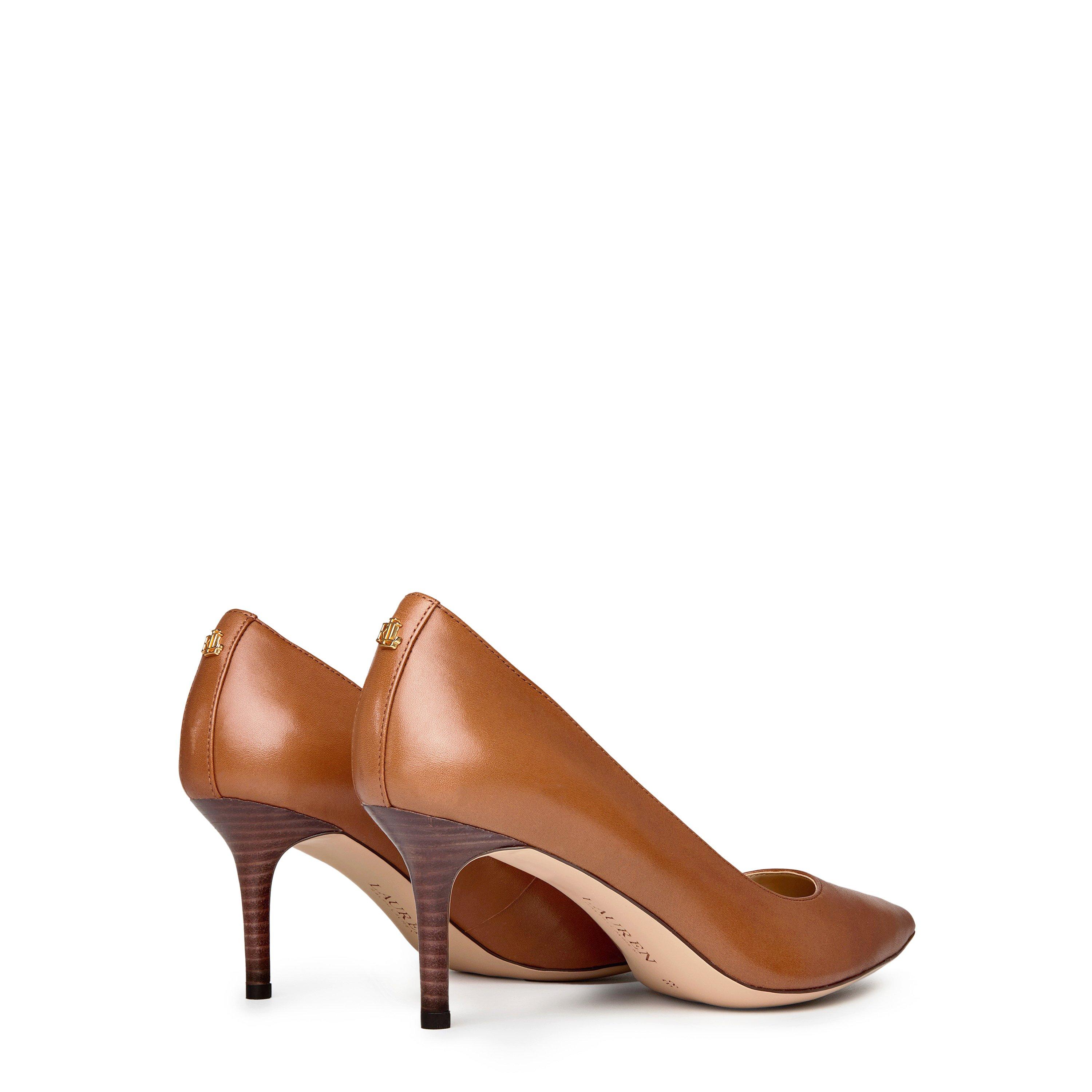 Tan 2WHV - Lauren by Ralph Lauren - Women's Lanette Court Stiletto Heels - 5