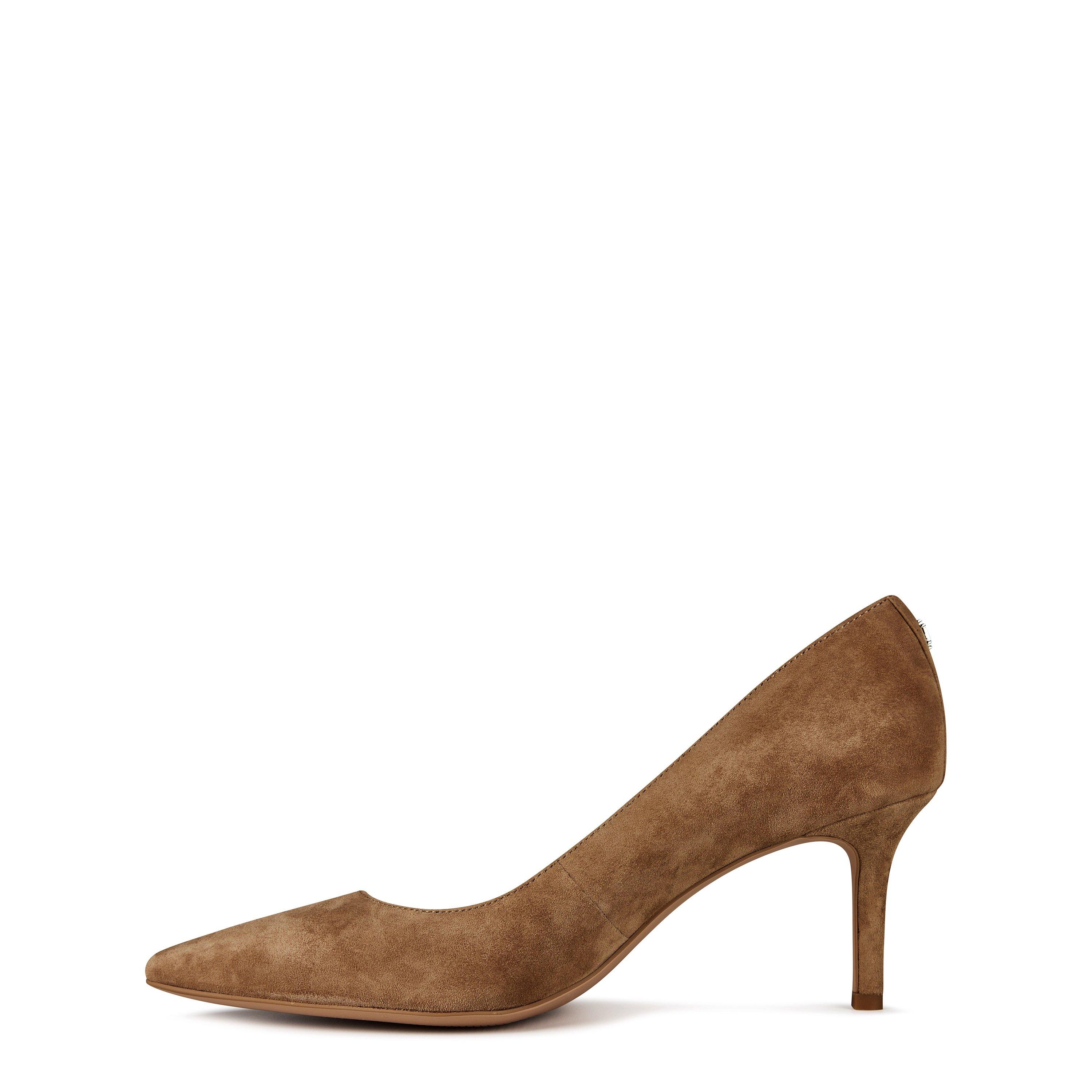 Camel Suede - Lauren by Ralph Lauren - Women's Lanette Court Stiletto Heels - 2