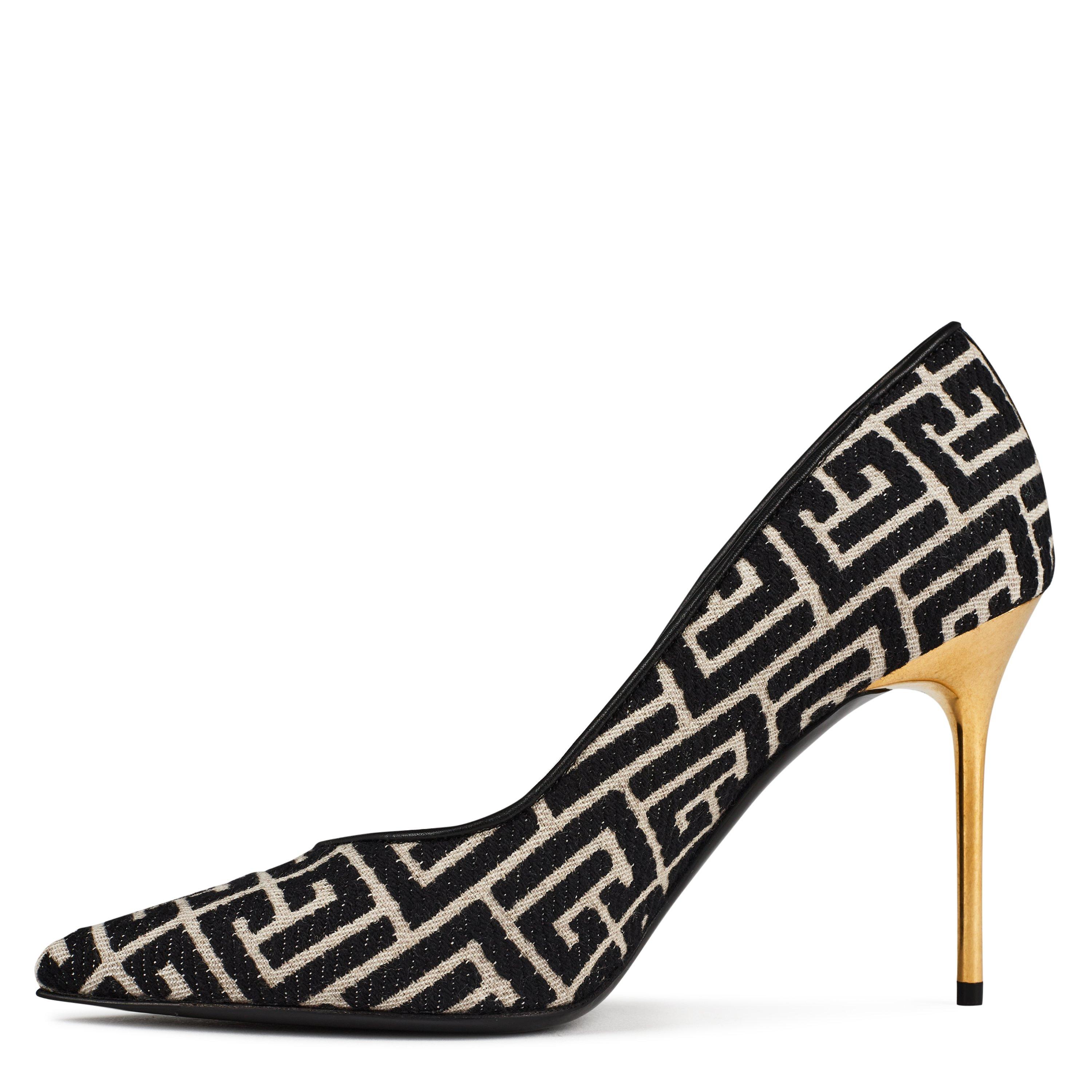 Ivory/Blk GFE - Balmain - Women's Ruby Monogram Pump - 3