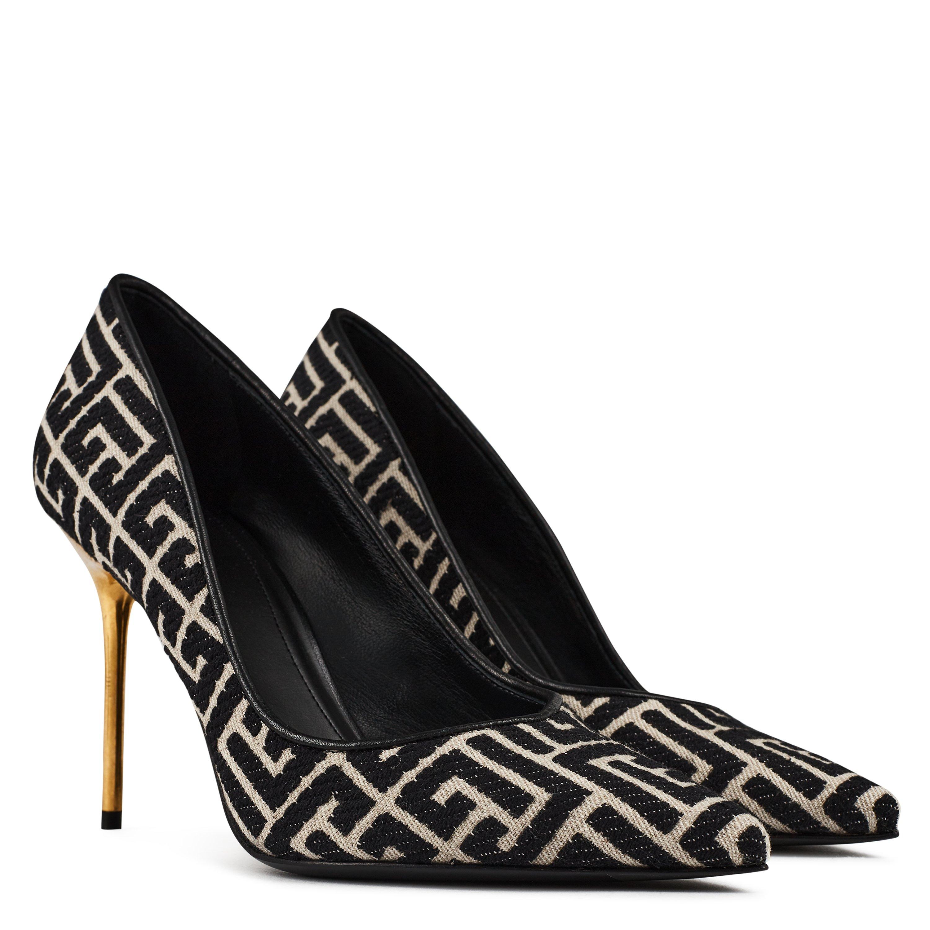 Ivory/Blk GFE - Balmain - Women's Ruby Monogram Pump - 4