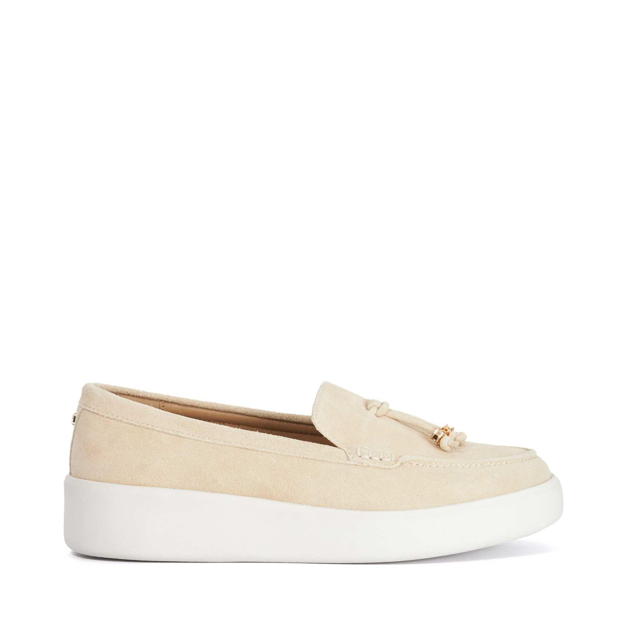 Taupe - Dune London - Women's Gasket Loafers - 1