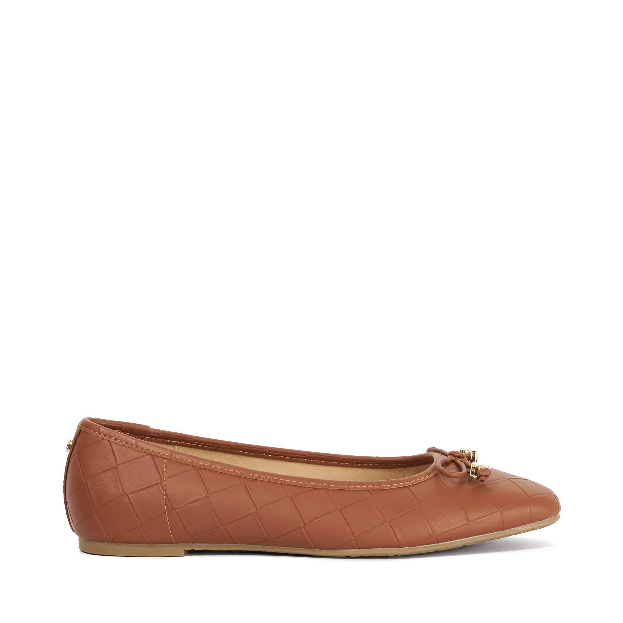 Tan - Dune London - Women's Hampers Ballet Pumps - 1