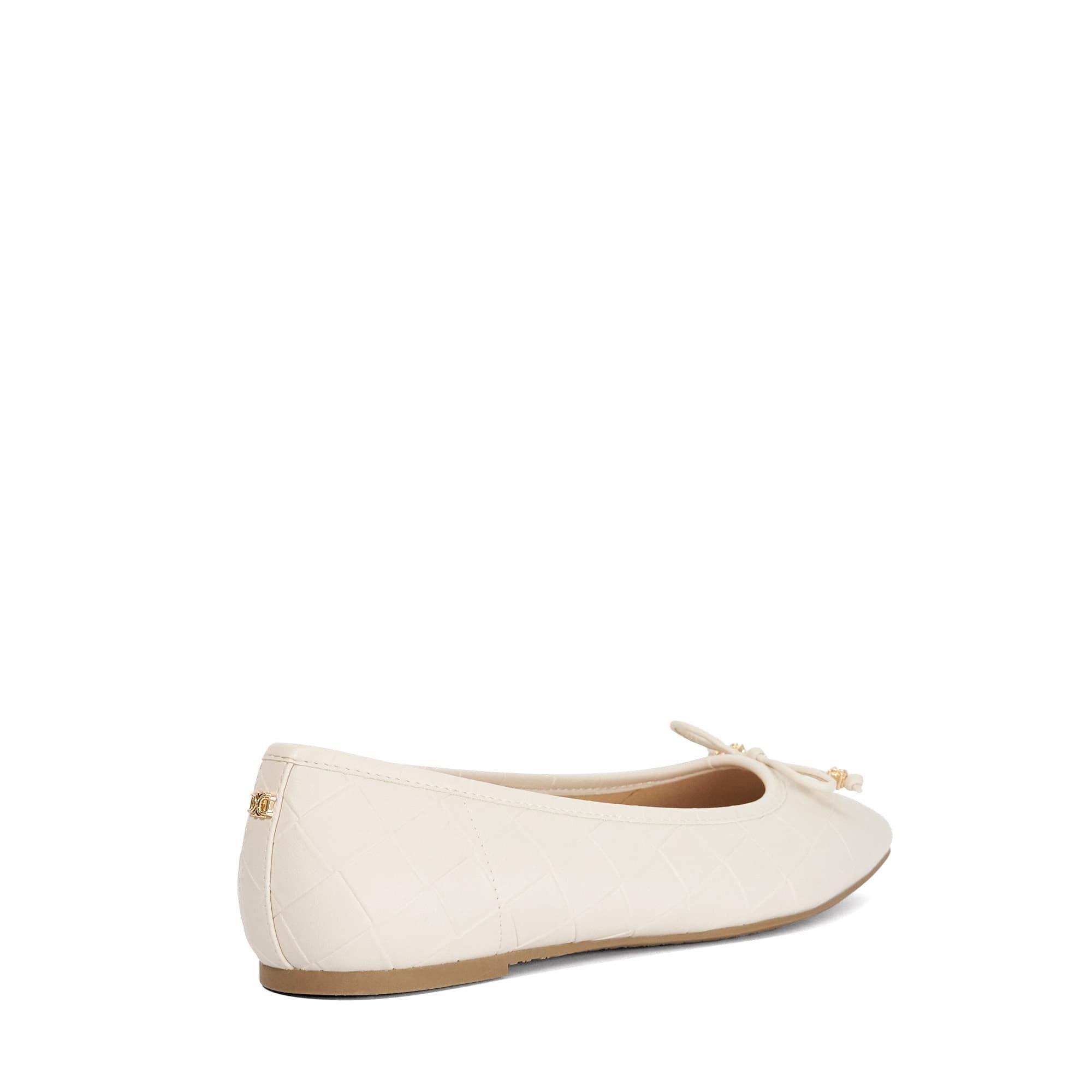 Ecru - Dune London - Women's Hampers Ballet Pumps - 3