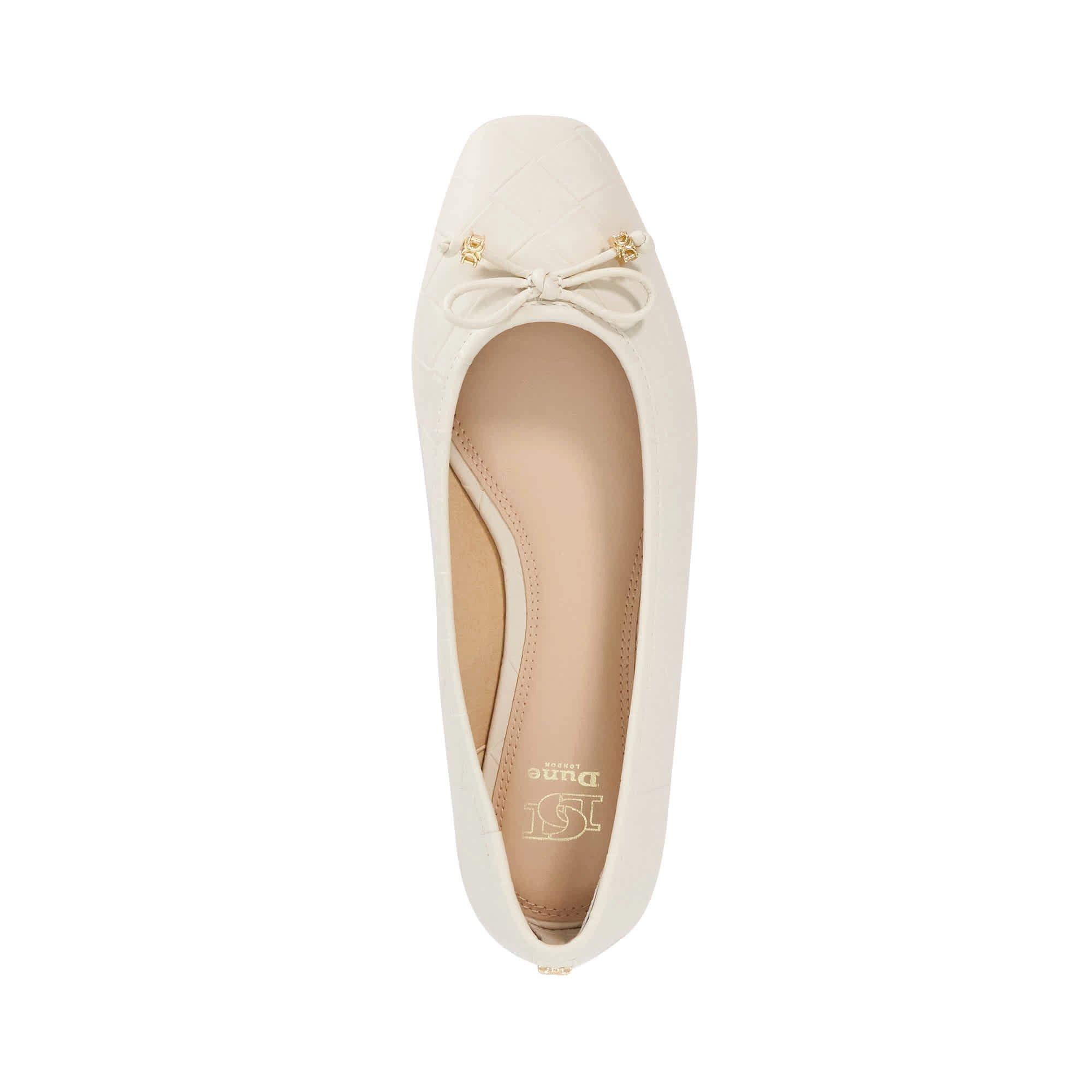 Ecru - Dune London - Women's Hampers Ballet Pumps - 4