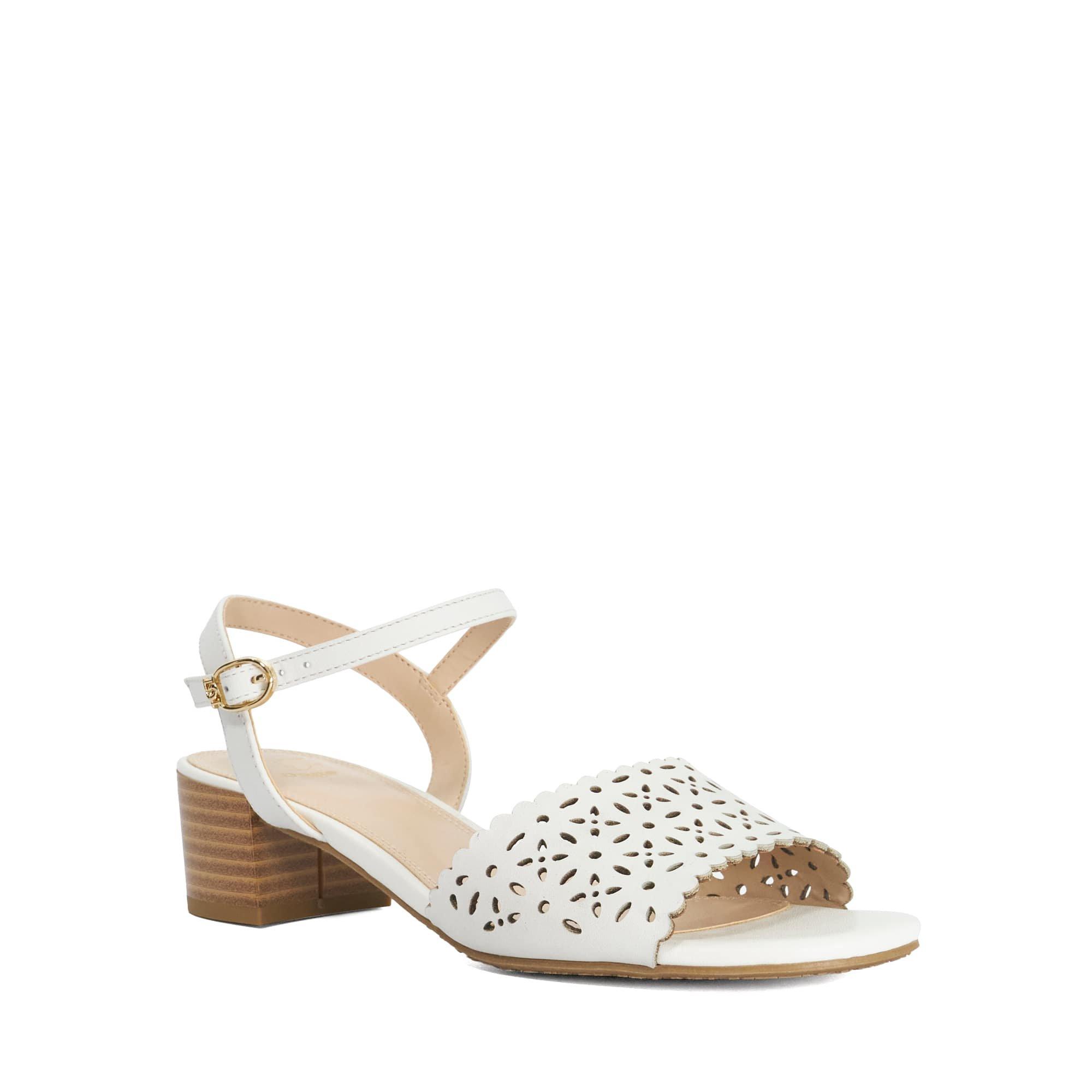White - Dune London - Women's Josephina Block Court Shoes - 2