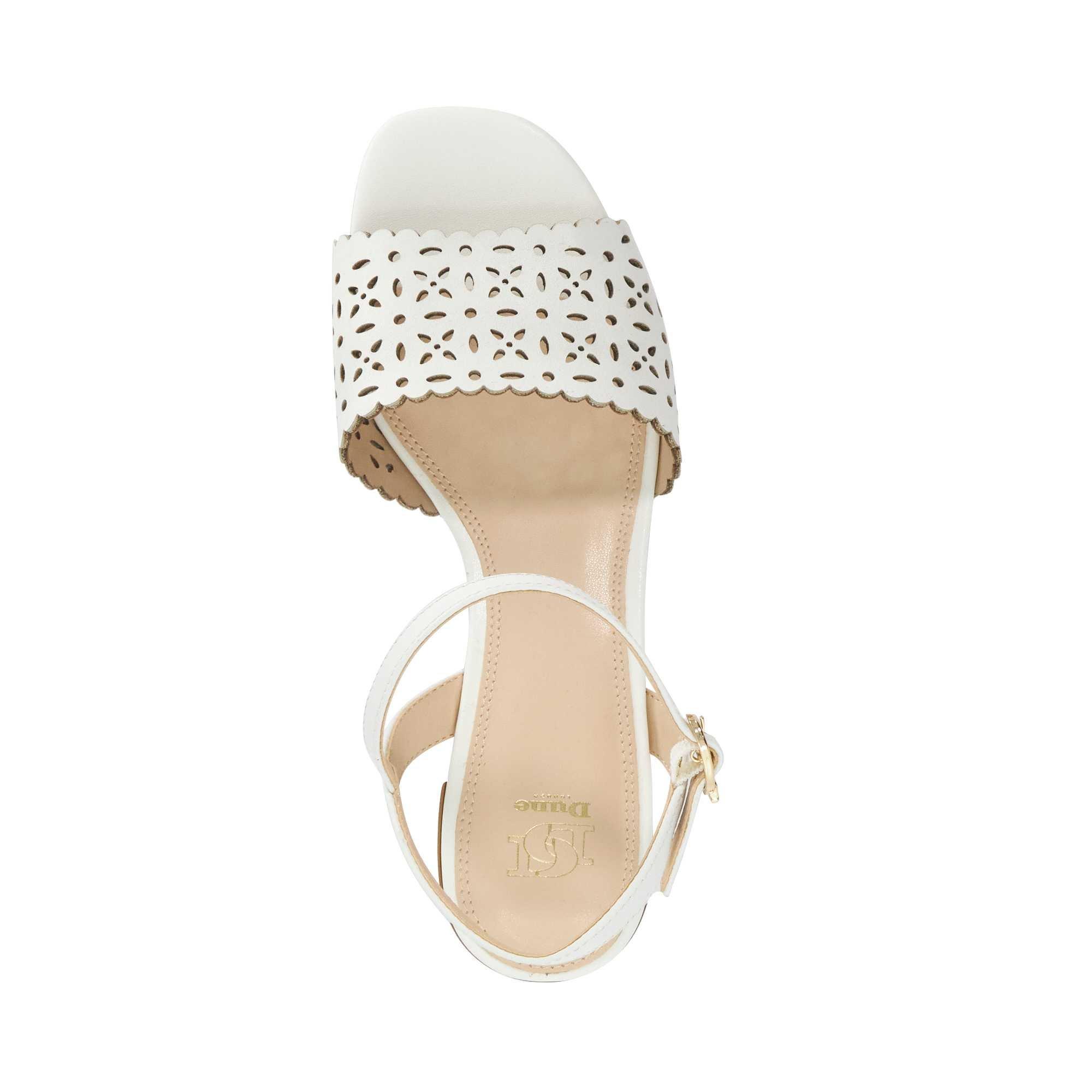 White - Dune London - Women's Josephina Block Court Shoes - 4