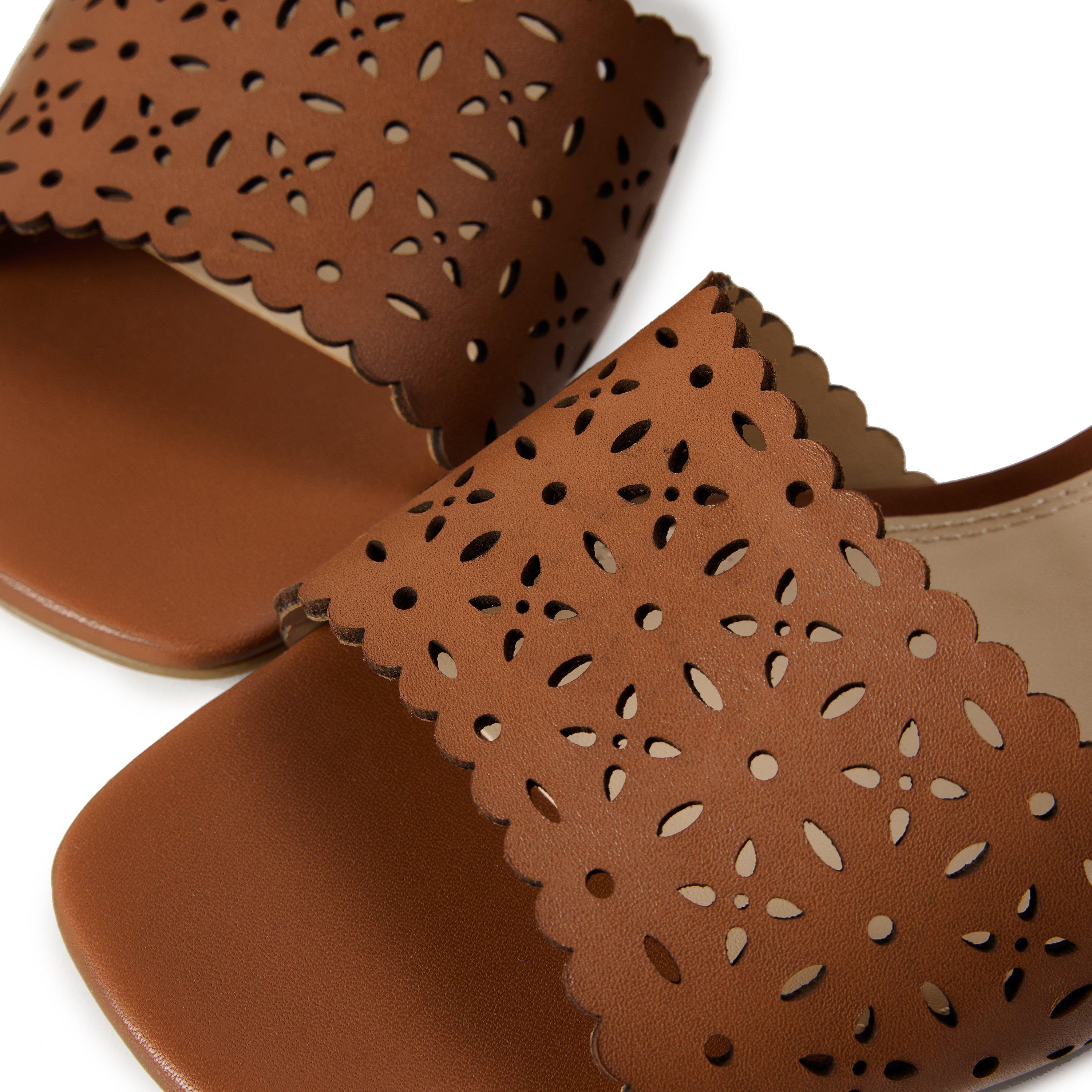Tan - Dune London - Women's Josephina Block Court Shoes - 3