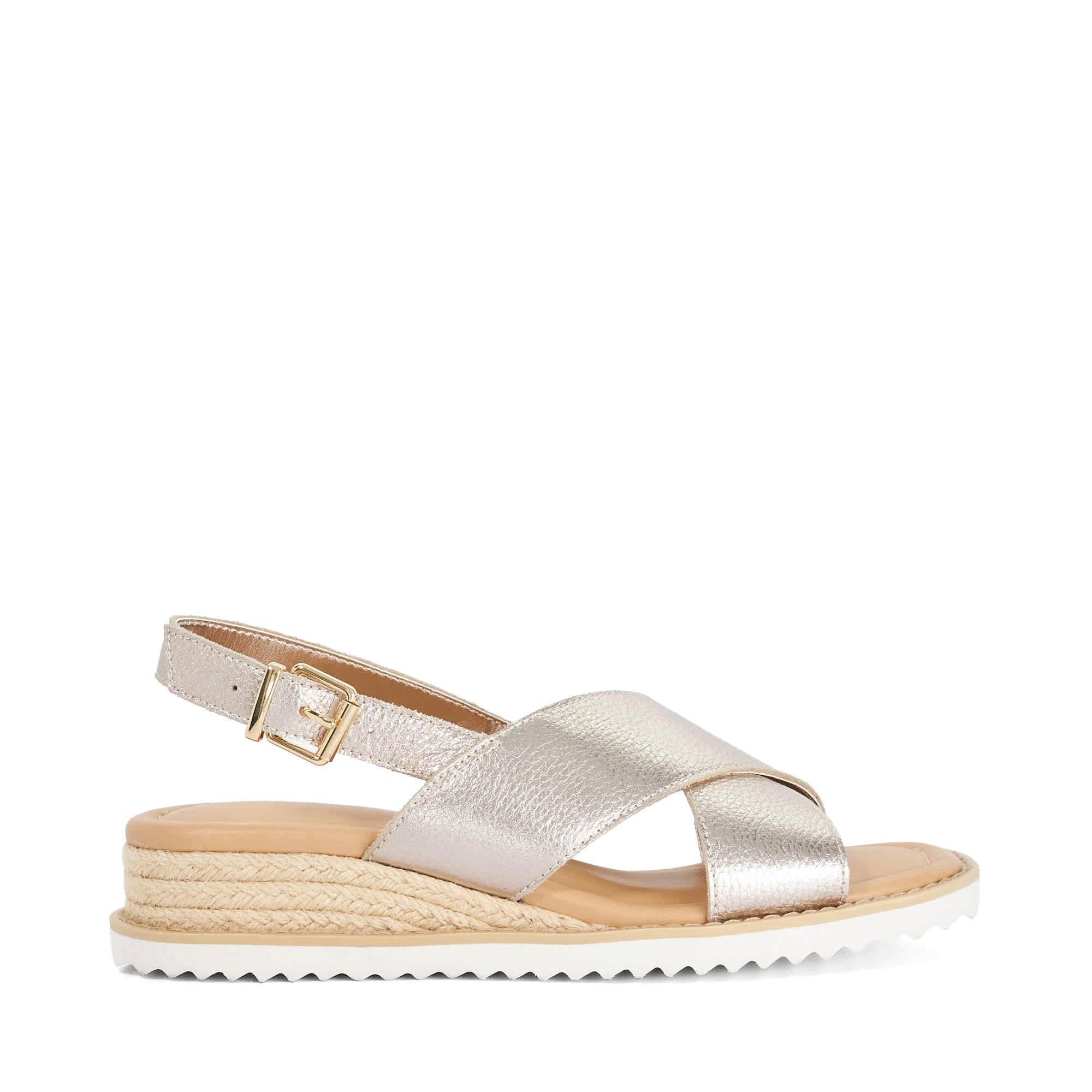 Dune London Women's Lemesos Flat Sandals - Gold - 8 (41)