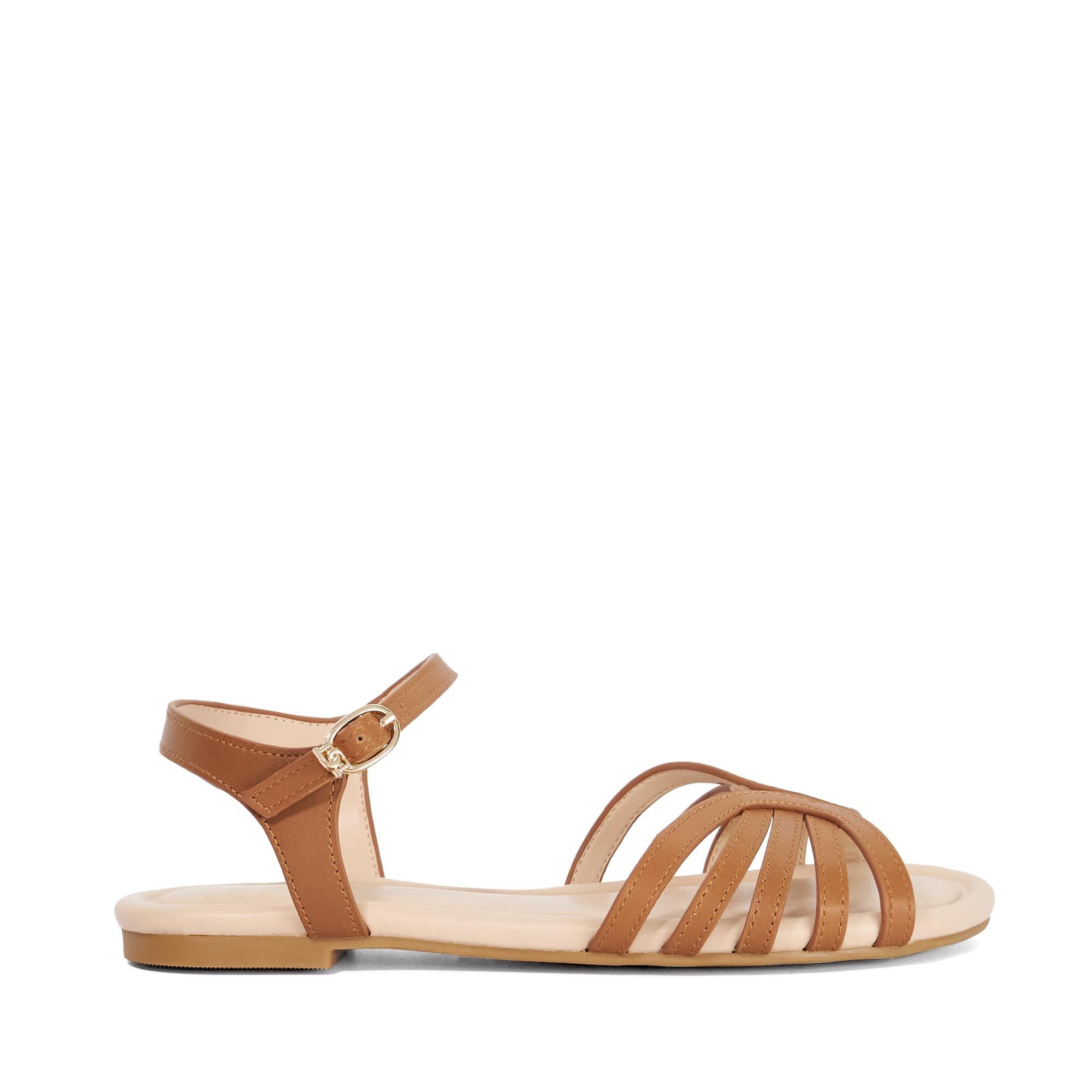 Dune London Women's Lilou Flat Sandals - Tan - 3 (36)