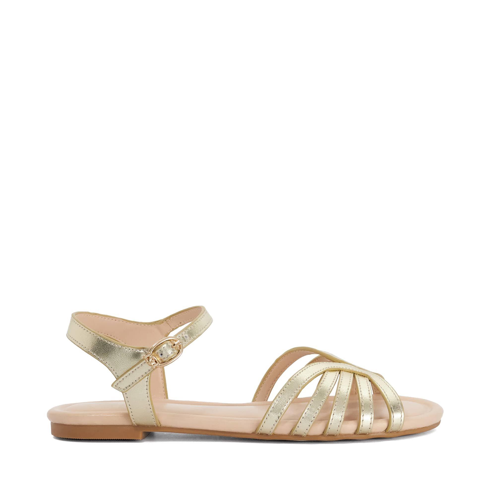 Dune London Women's Lilou Flat Sandals - Gold - 8 (41)