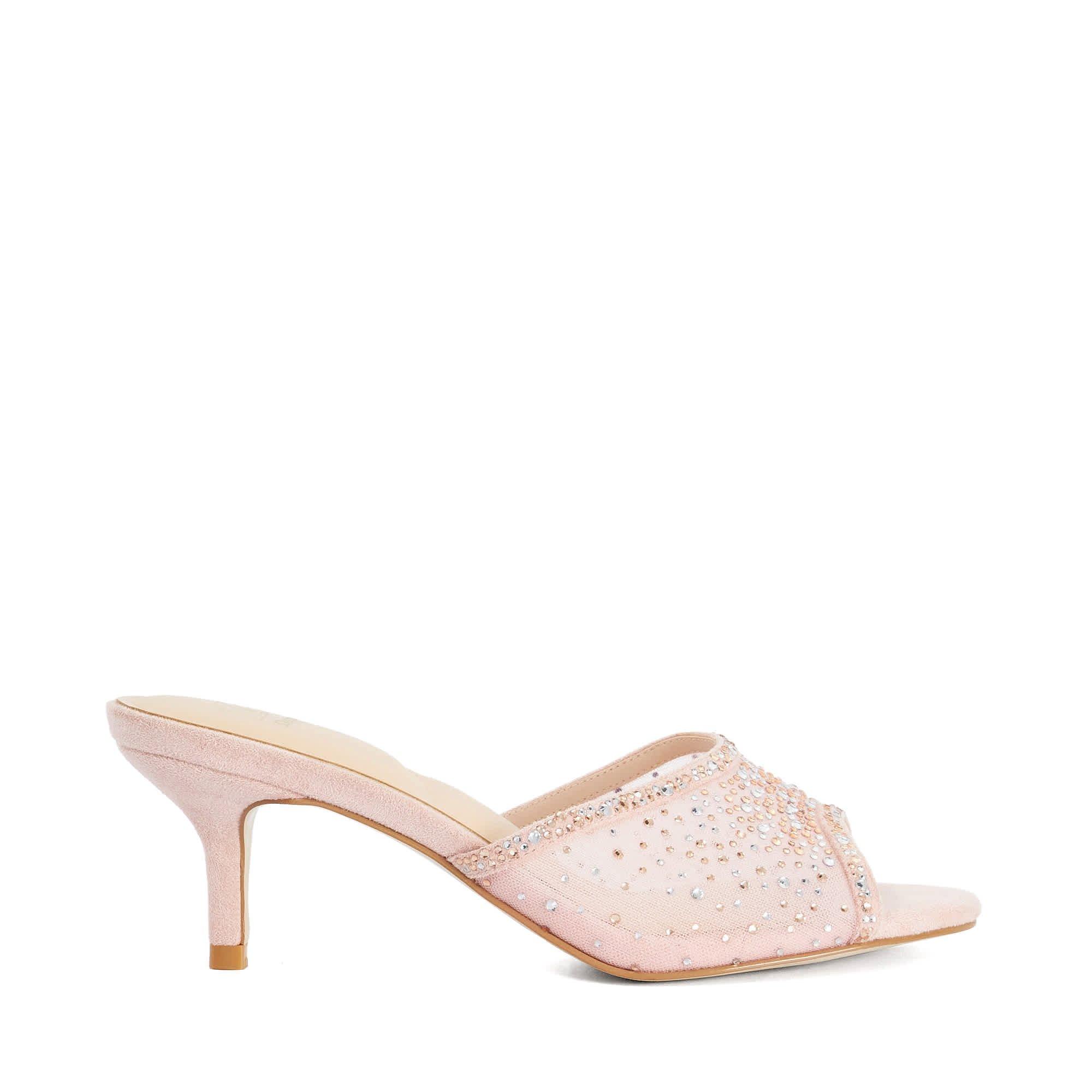 Pink - Dune London - Women's Memories Heeled Mules - 1