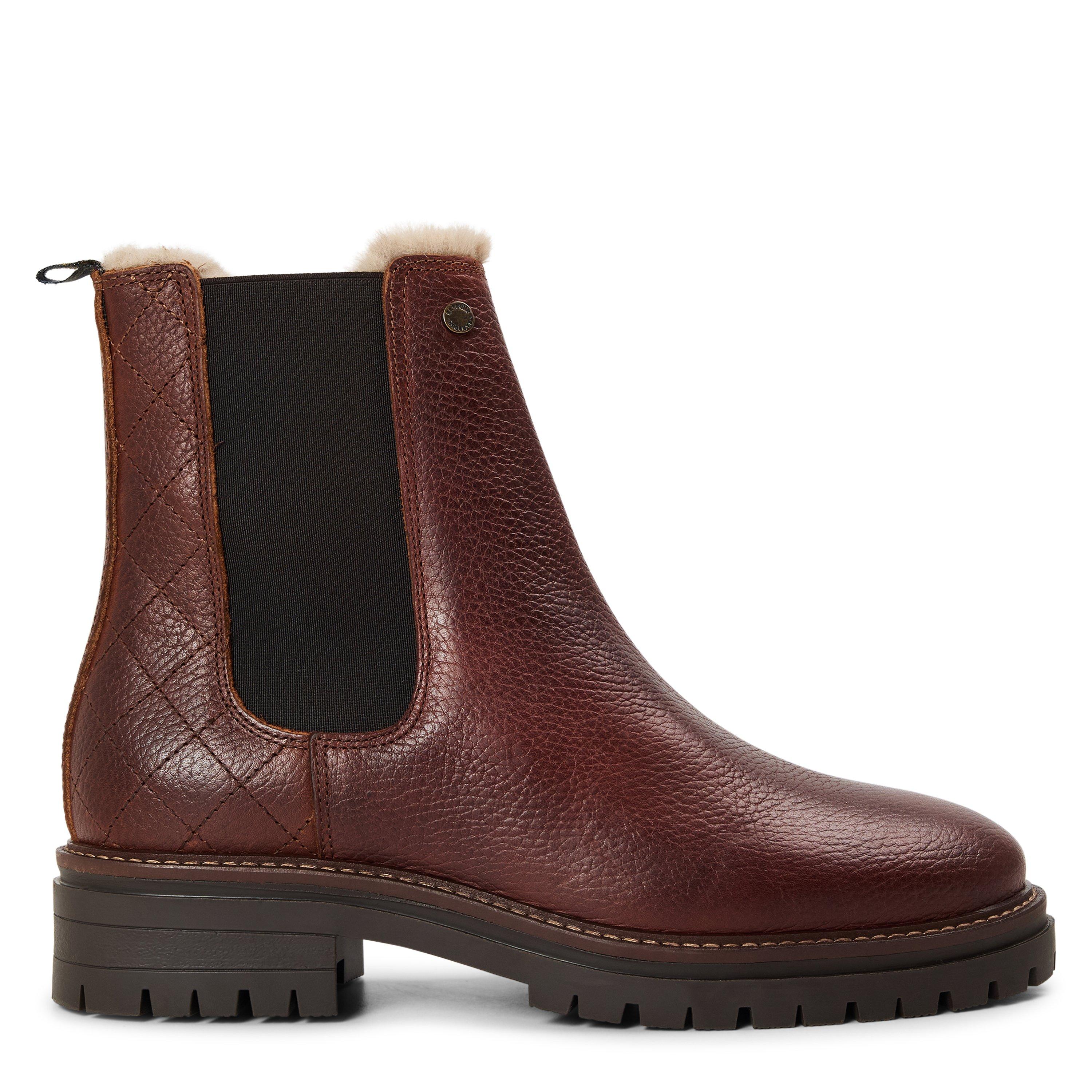 Barbour Women's Evie Faux Fur Chelsea Boots - Brown - 4 (37)