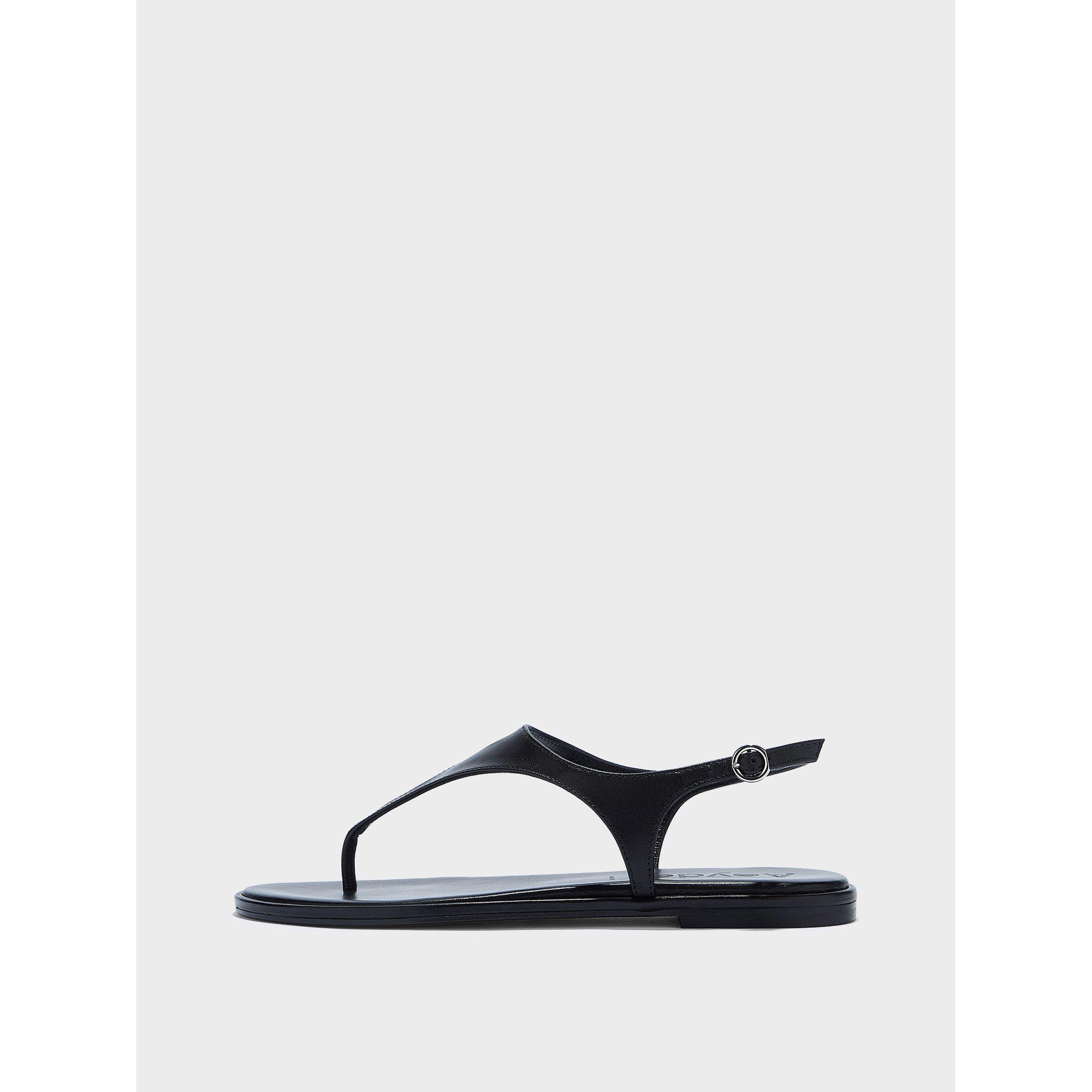 Black - Aeyde - Women's Raine Flat Sandals - 3