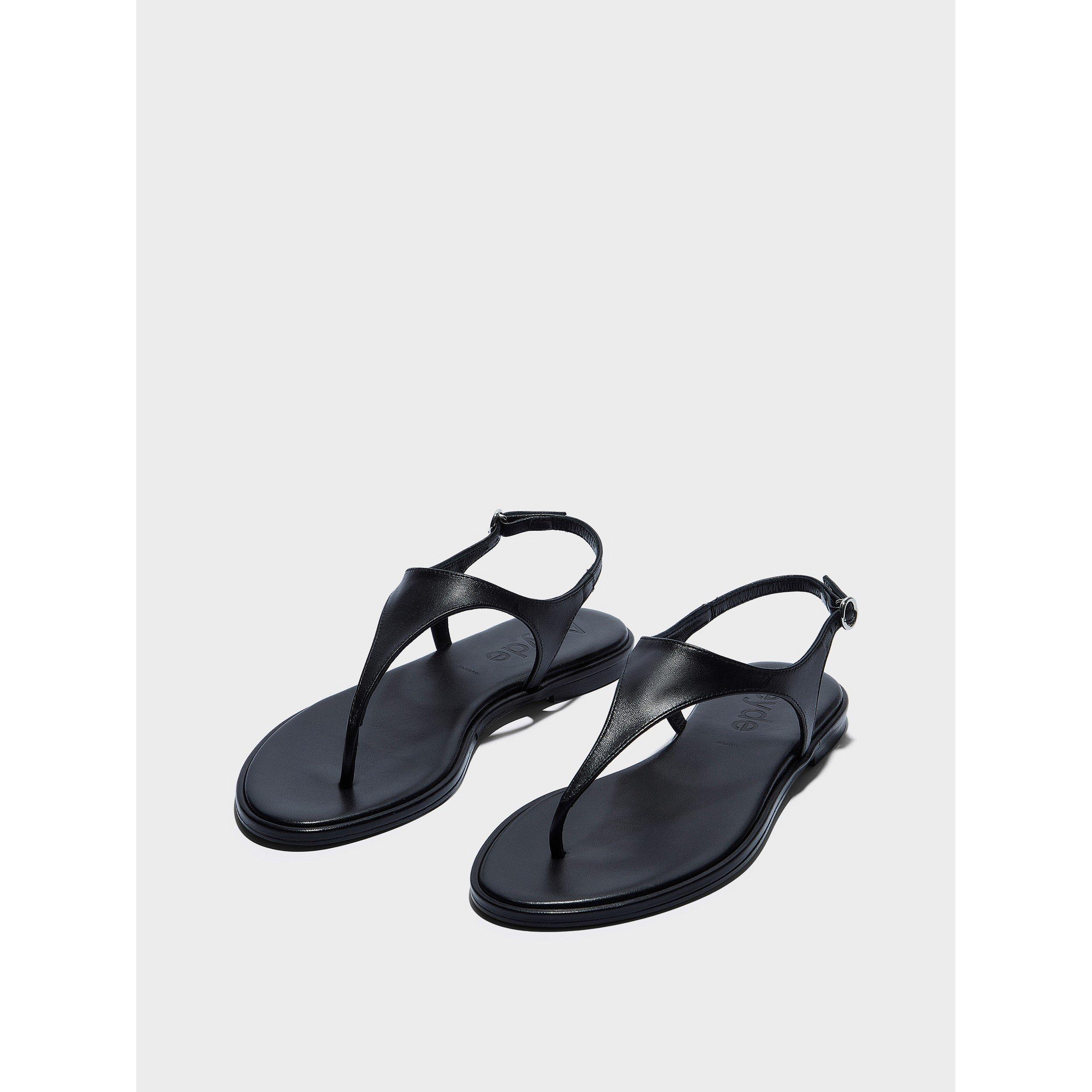 Black - Aeyde - Women's Raine Flat Sandals - 4