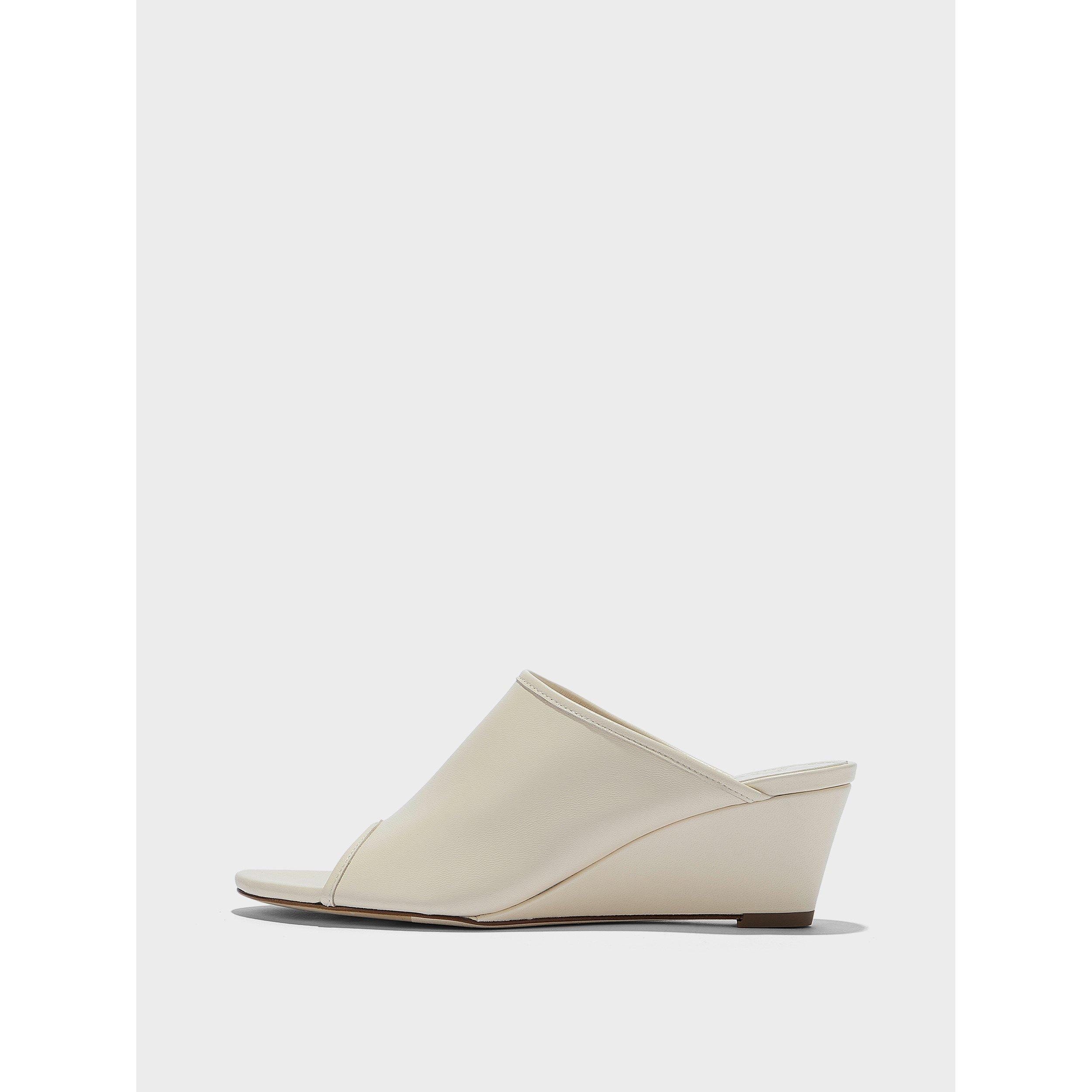 Creamy - Aeyde - Women's Suzanna Wedge Heeled Sandals - 2