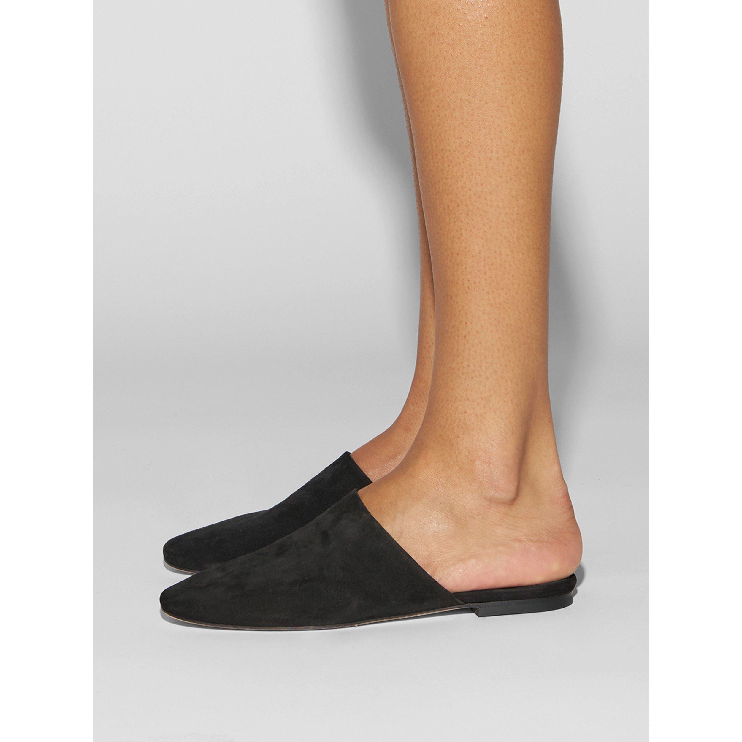 Aeyde Women's Rega Mule Flat Mules - Black - 5 (38)