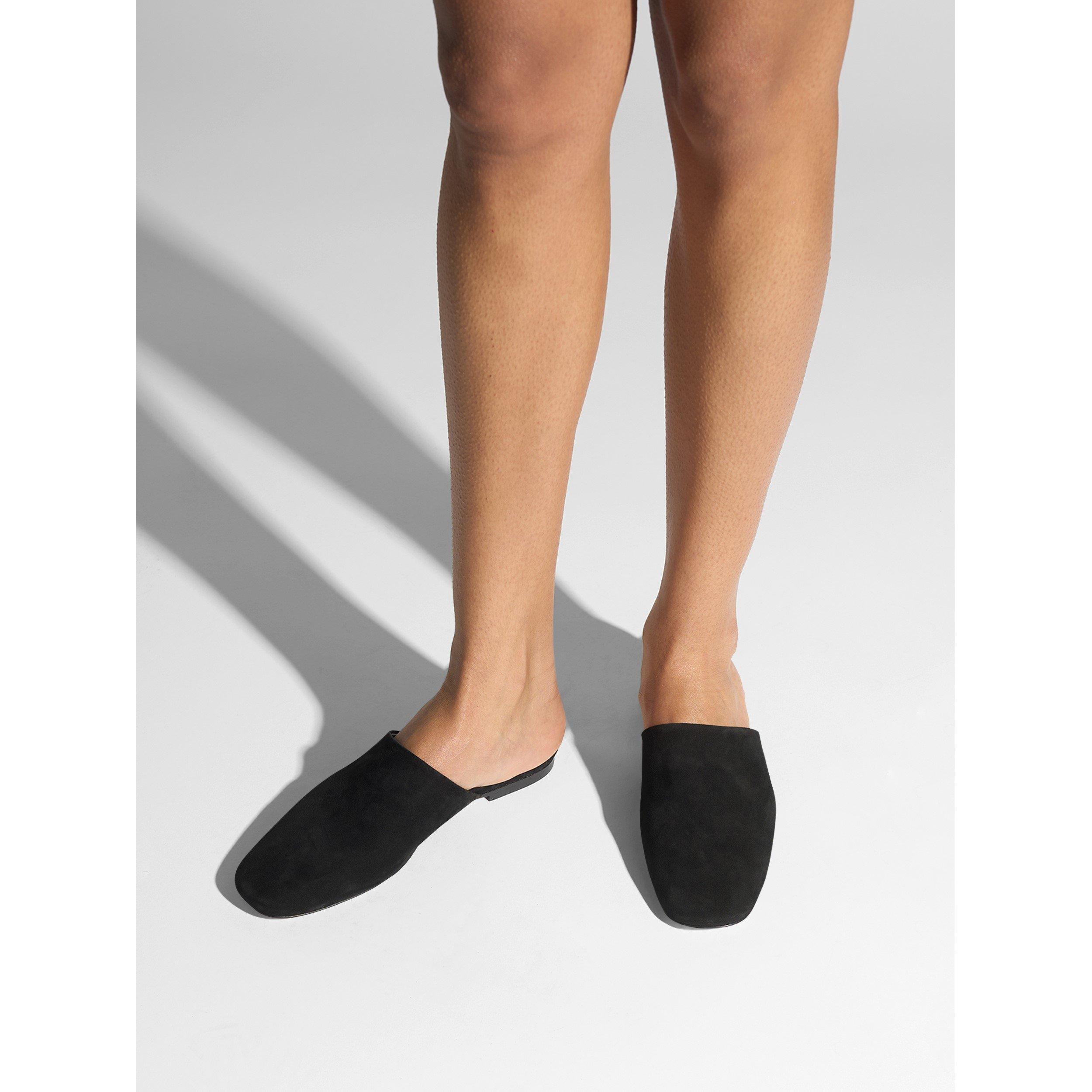 Black - Aeyde - Women's Rega Mule Flat Mules - 2