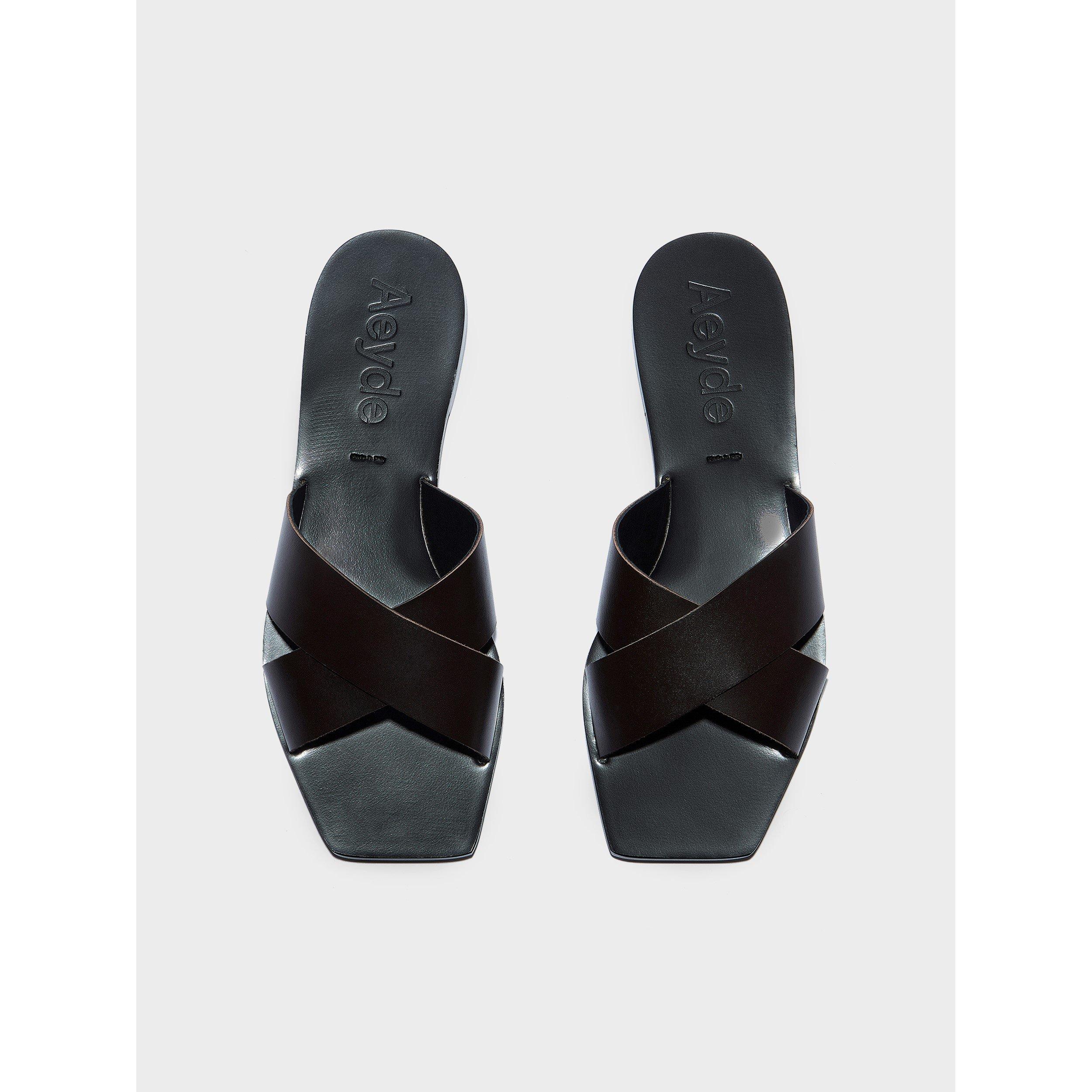 Moka - Aeyde - Women's Faye Flat Sandals - 5