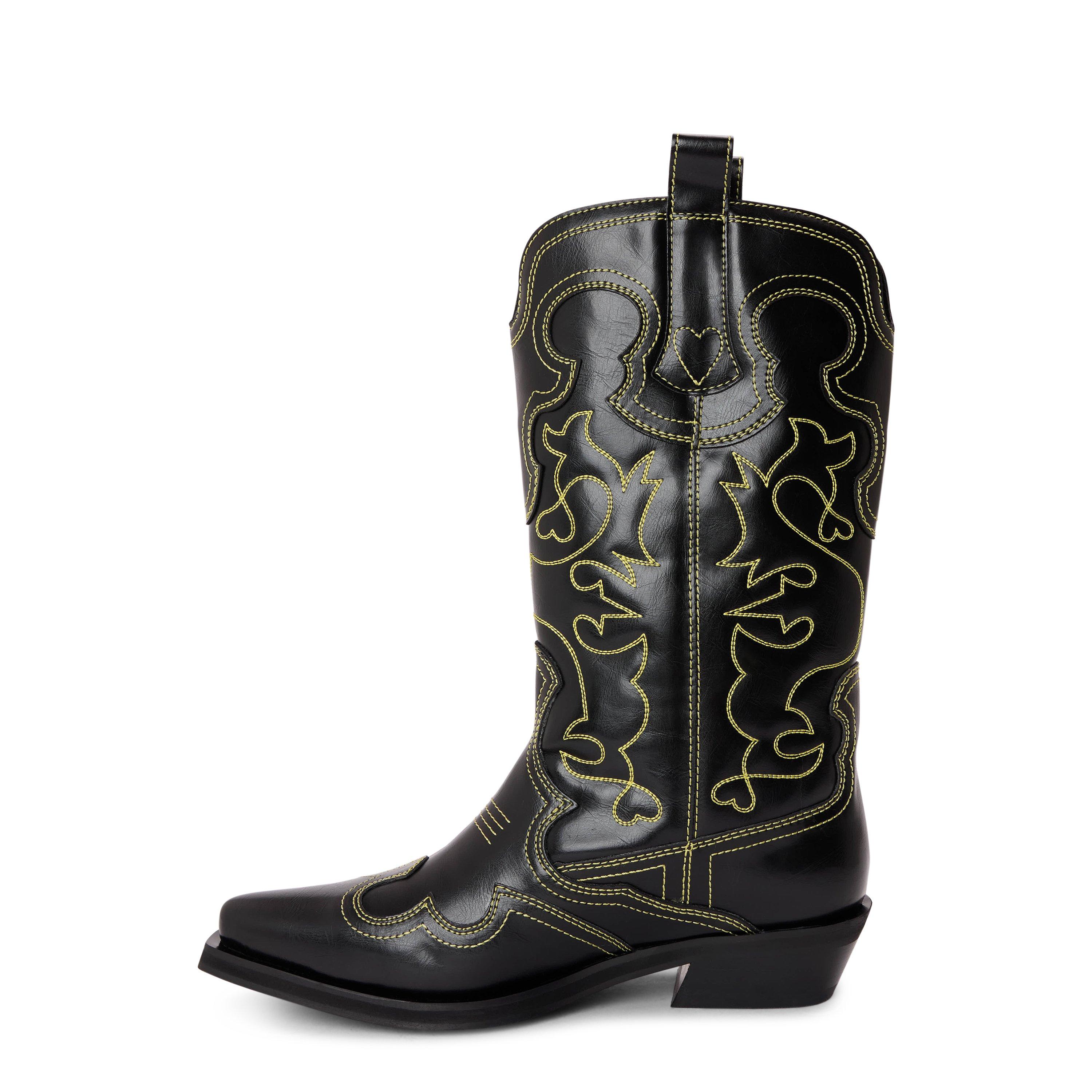 Blazing Yellow - Ganni - Ganni Shft Wstrn Crk Ld62 - 2