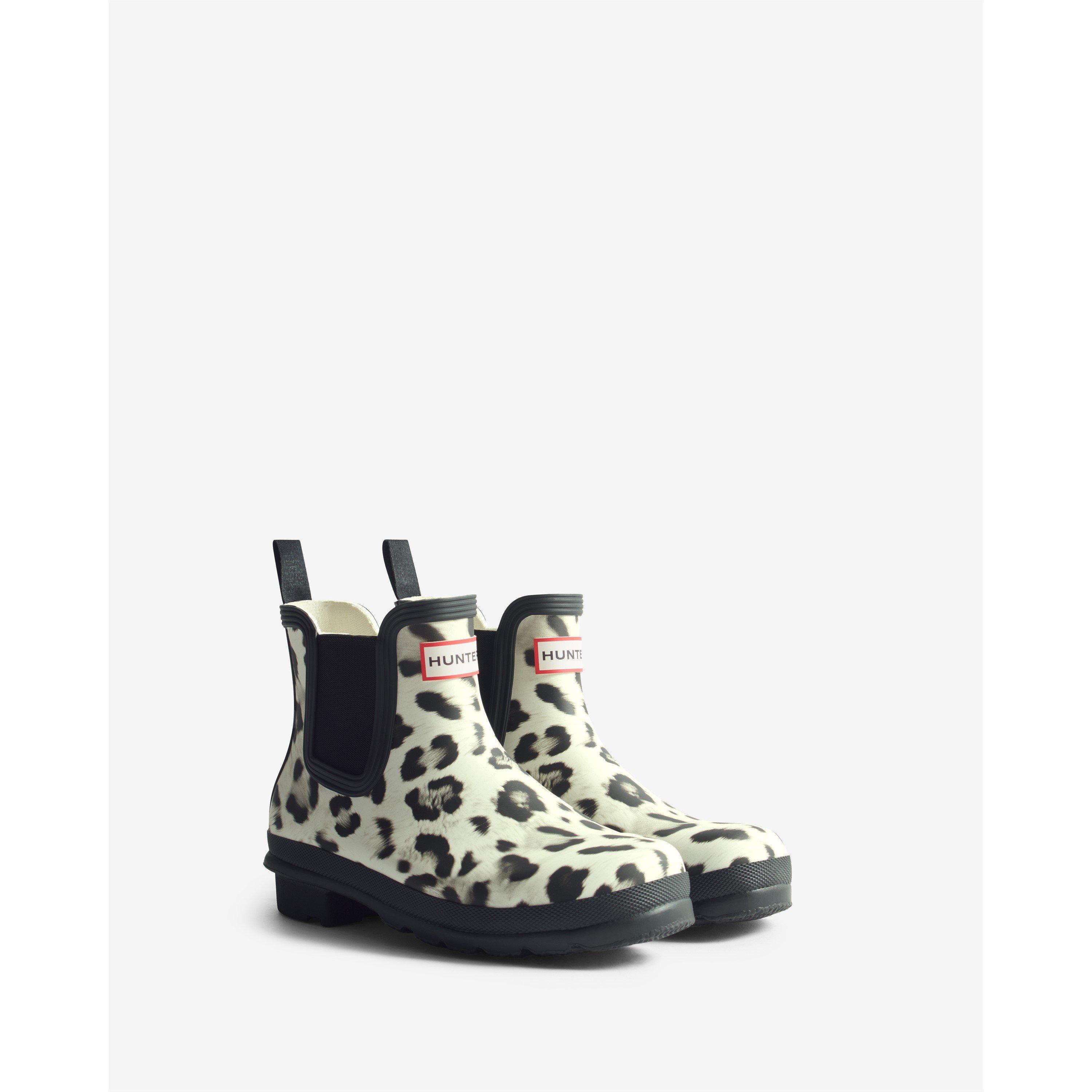 Snow Leprd/Blk - Hunter - Women's Snow Lprd Chlse Chelsea Boots - 2