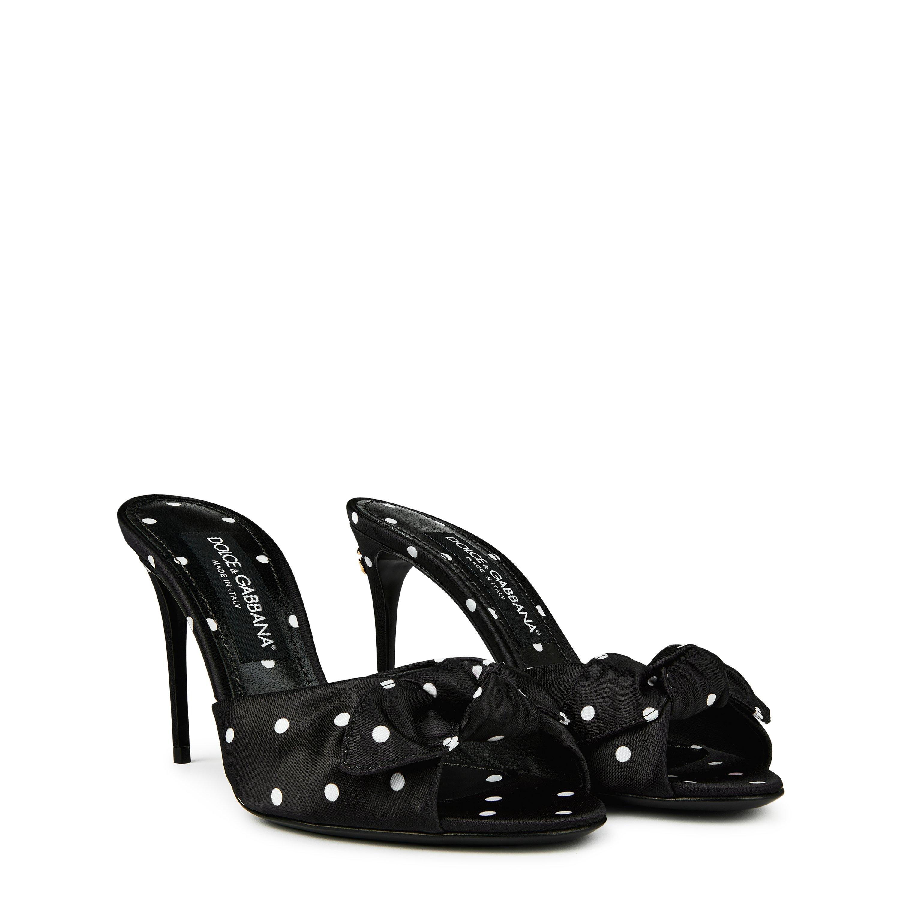【関税&送料込】Dolce Gabbana Satin Mules With l Heel. DOLCE&GABBANA Satin mules | NET-A-PORTER