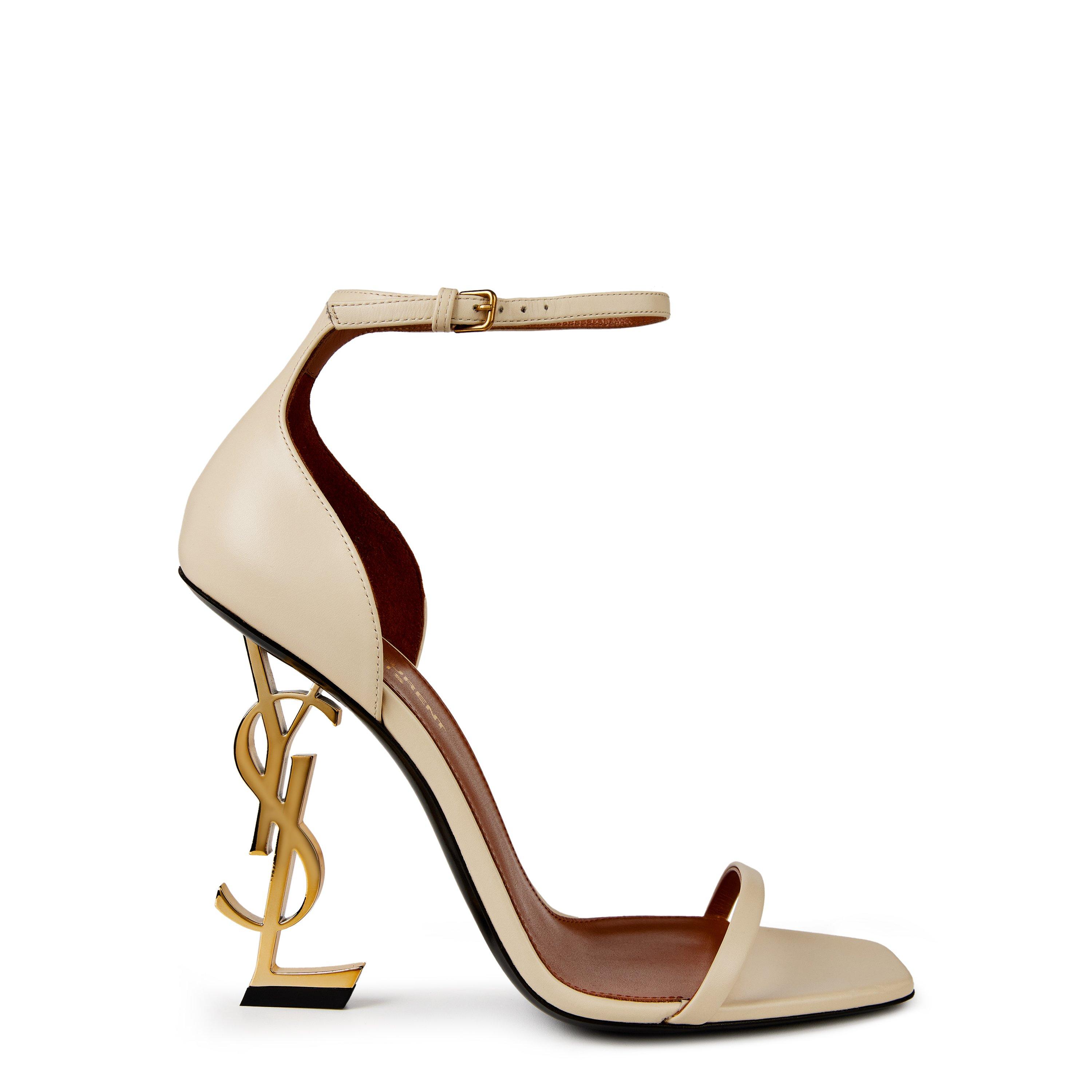 Saint Laurent Opyum 110 Sandals - Beige 1543 - Size 6 (39)