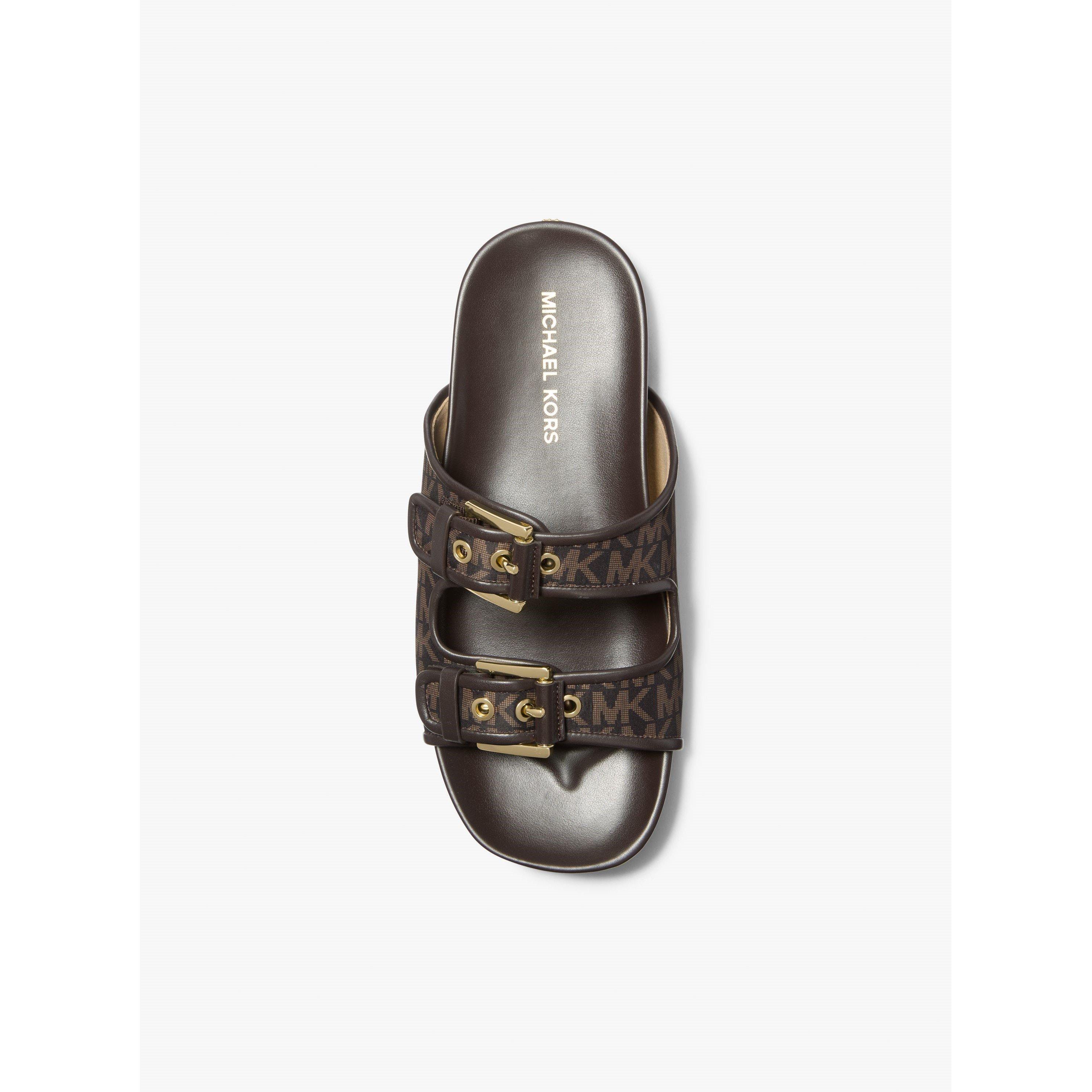 Brown - MICHAEL Michael Kors - Women's Byers Flat Sandals - 3